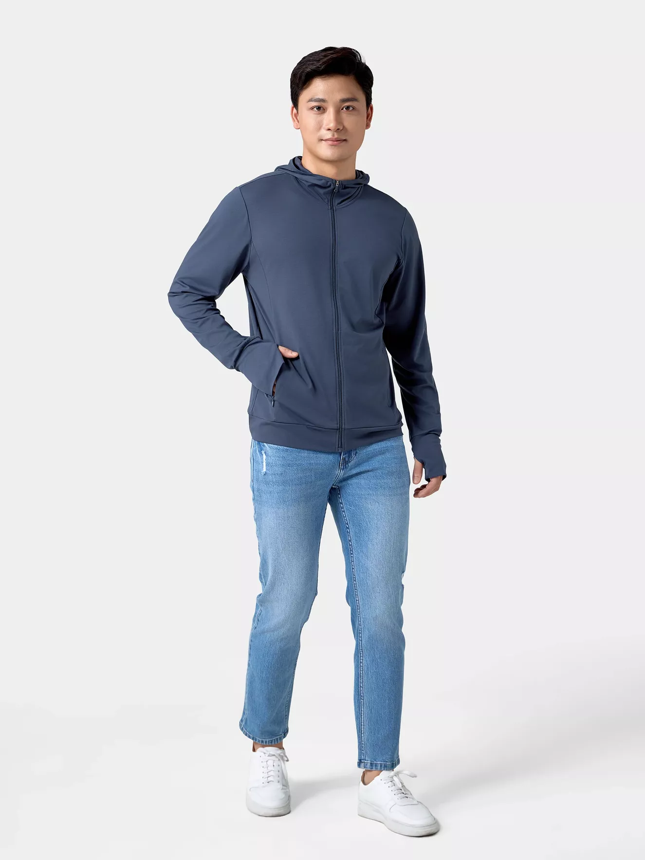 Áo Chống Nắng Nam 5S Fashion Trơn Slimfit ACN24006