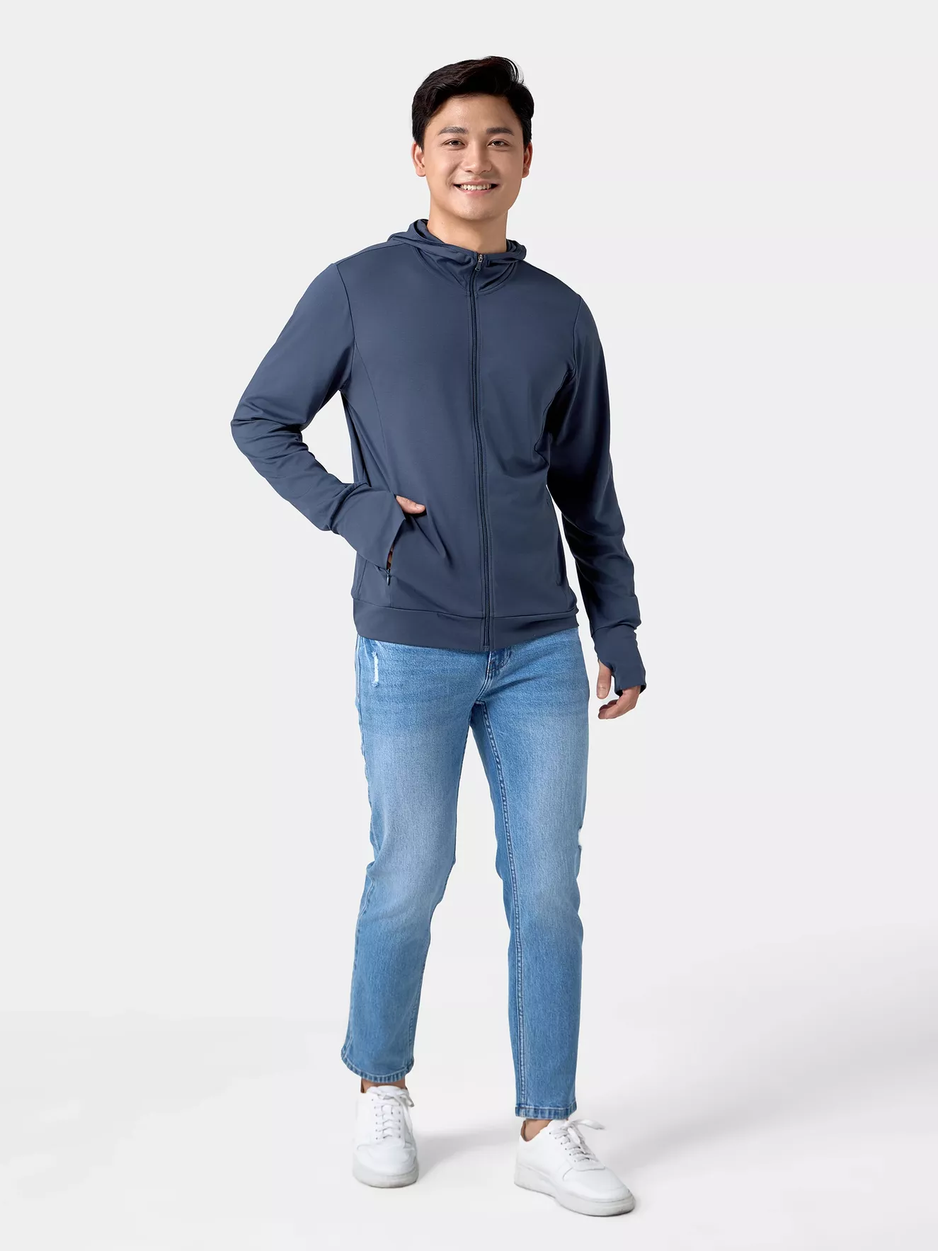Áo Chống Nắng Nam 5S Fashion Trơn Slimfit ACN24006