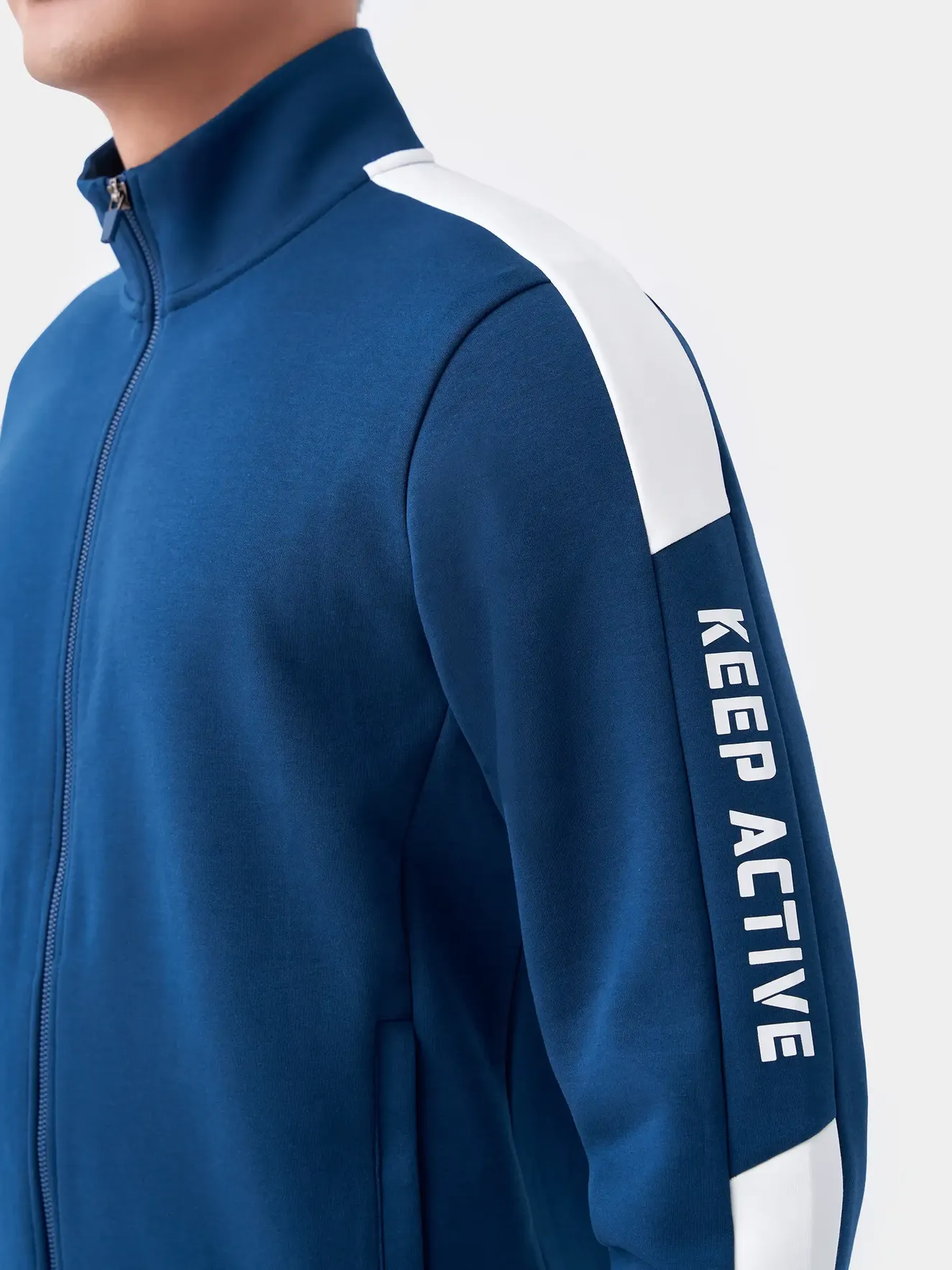 Bộ Quần Áo Nam Cổ Trụ Kéo Khóa Chất Nỉ 5S Fashion Can Phối BNK23001