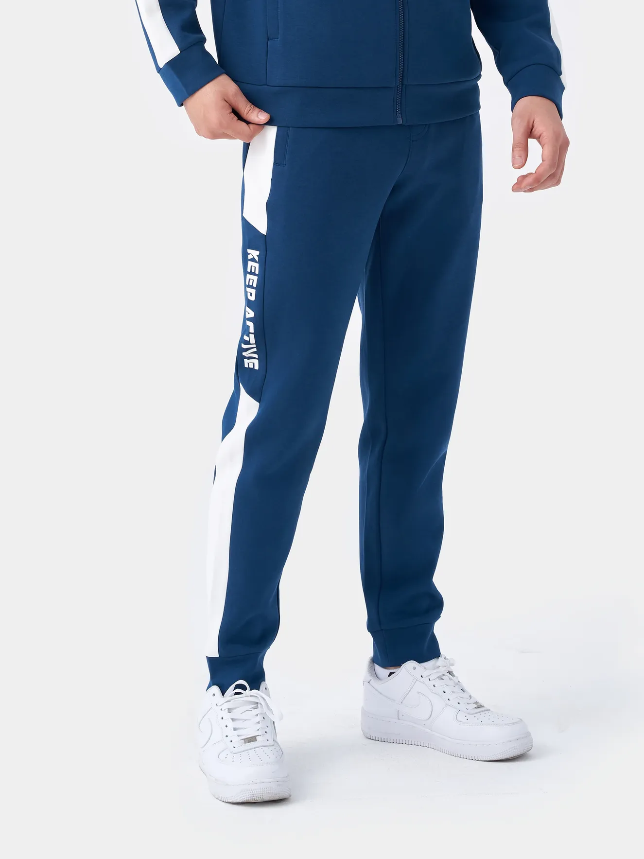 Bộ Quần Áo Nam Cổ Trụ Kéo Khóa Chất Nỉ 5S Fashion Can Phối BNK23001