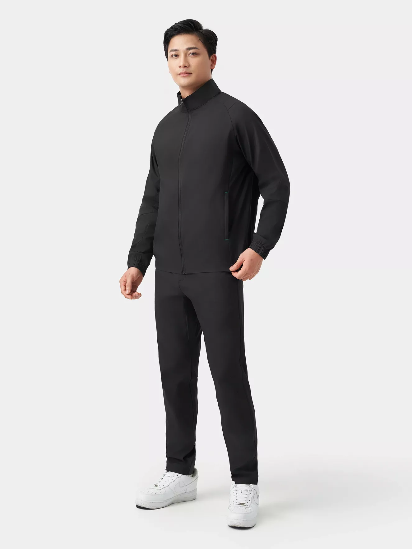 Bộ Quần Áo Nam Vải Gió 5S Fashion Basic Cạp Chun Phối Cúc BOG23001