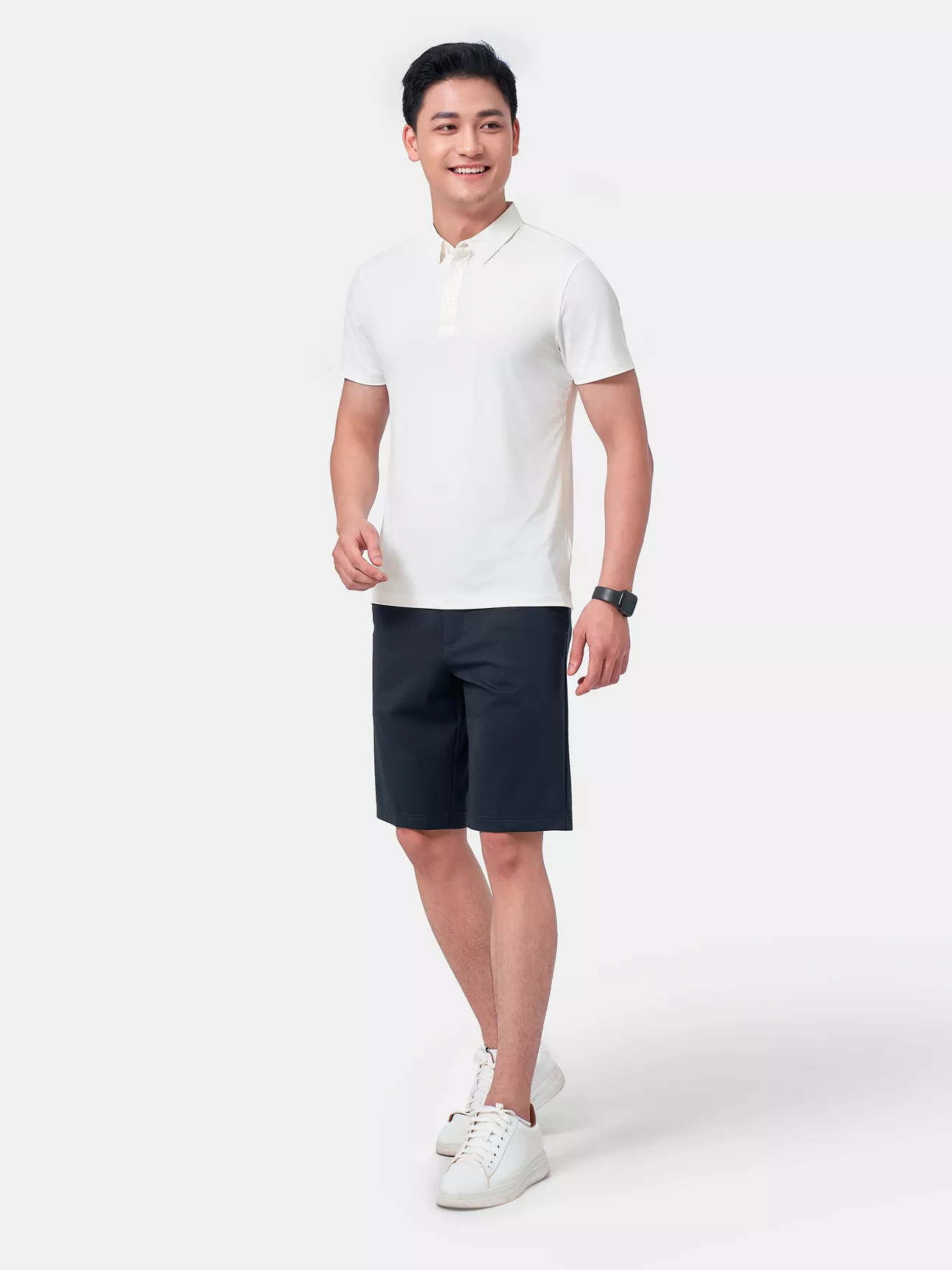 Quần Short Thể Thao Nam 5S Fashion Cạp Cúc Regular QST24013