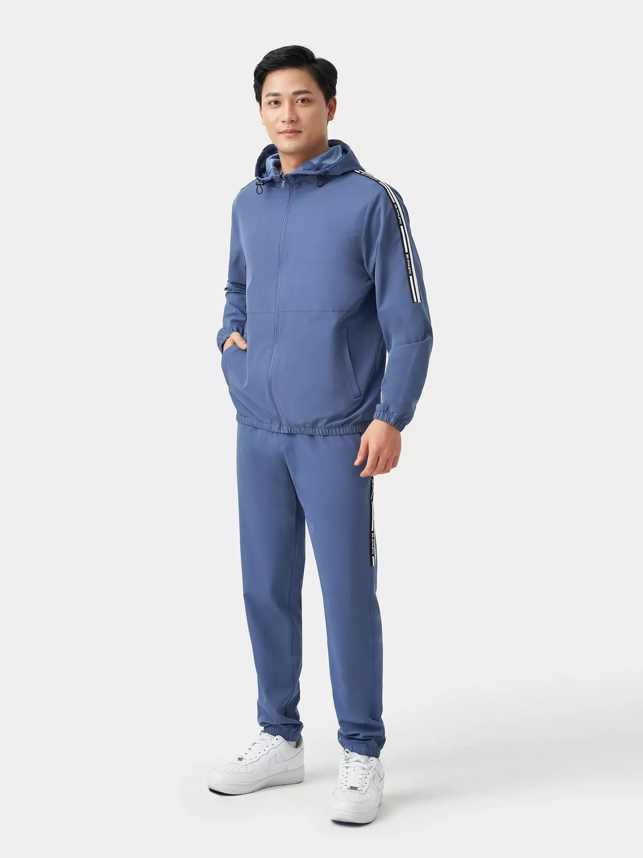 Bộ Quần Áo Gió Nam Có Mũ 5S Fashion Dệt Line BOG23002