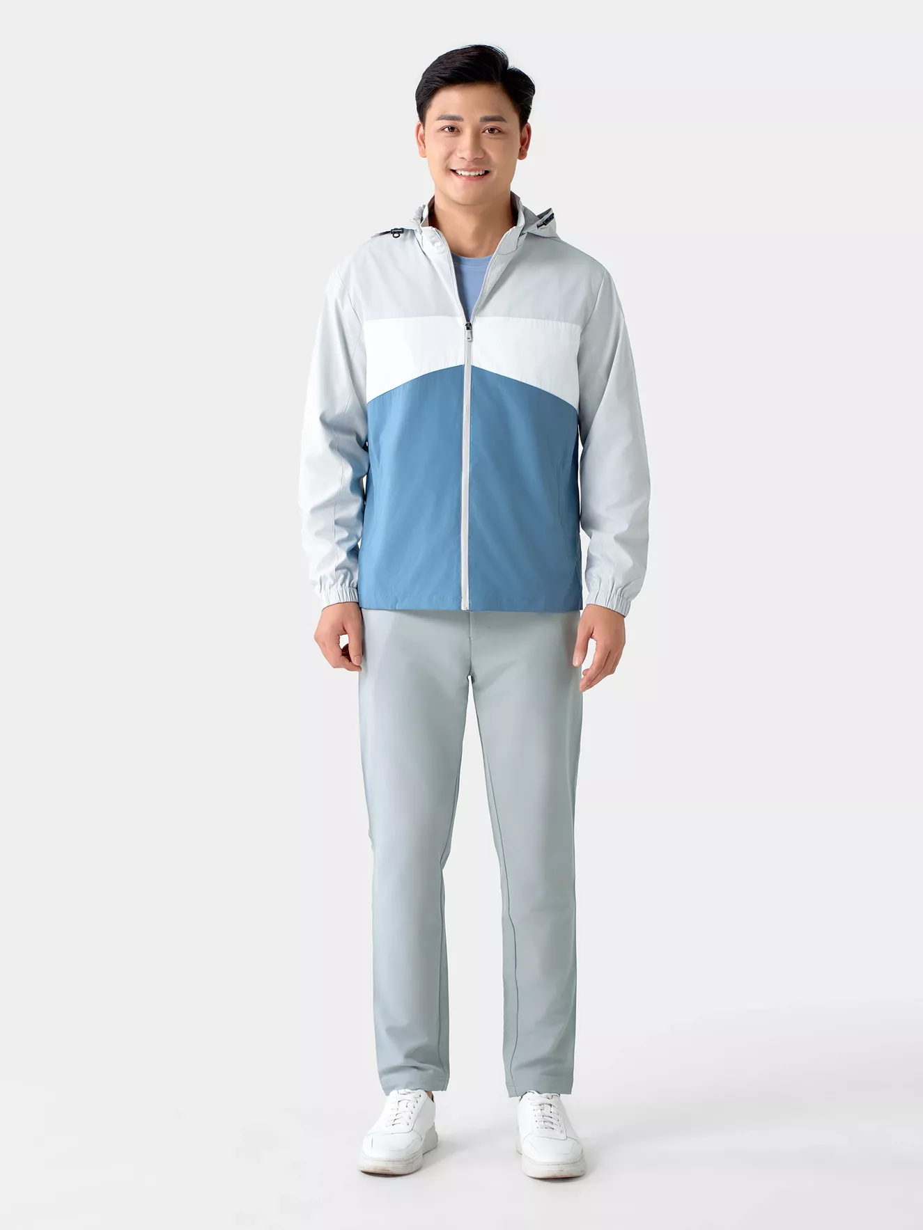 Áo Khoác Gió Nam Có Mũ Can Phối 5S Fashion AKG24006