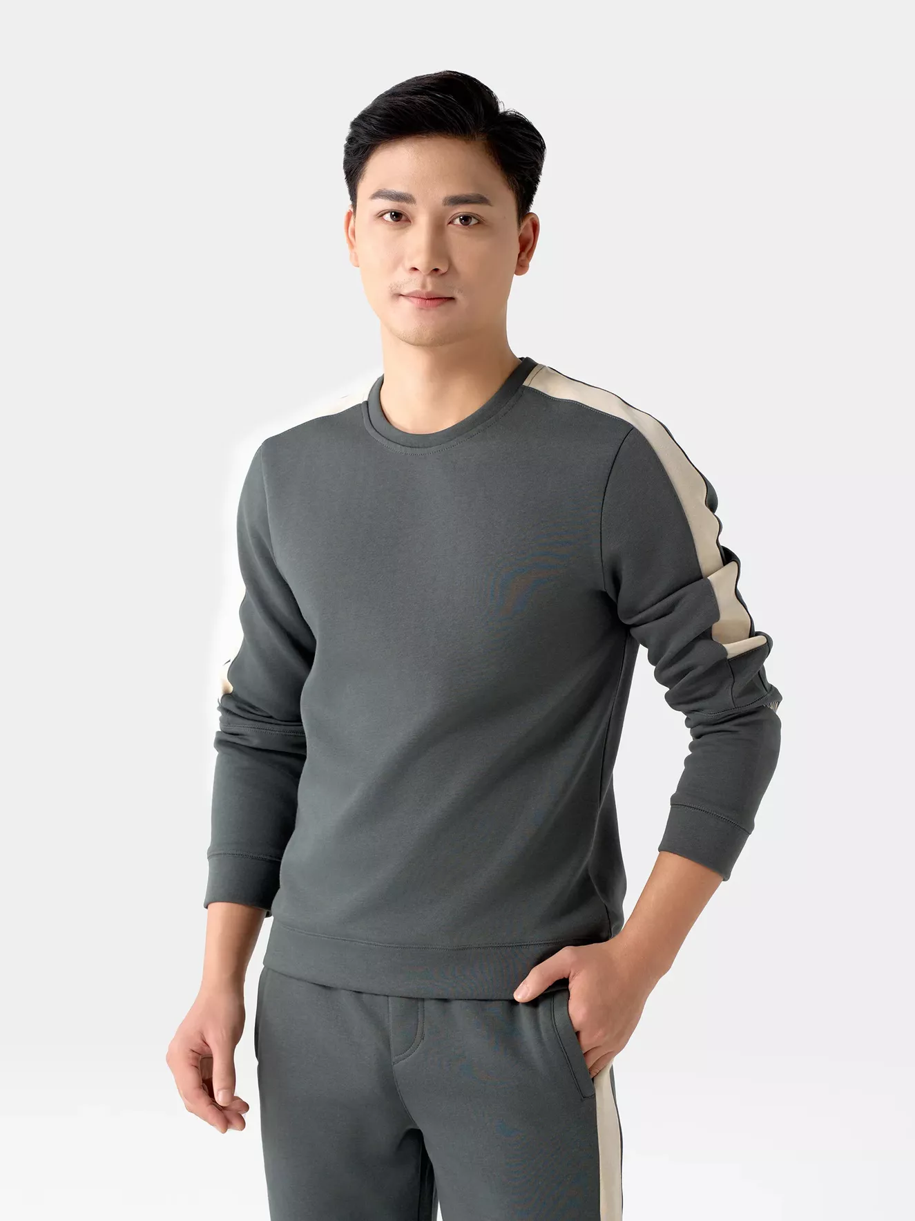 Bộ Quần Áo Nam Mùa Đông 5S Fashion Can Phối Phom Slimfit BNI24018