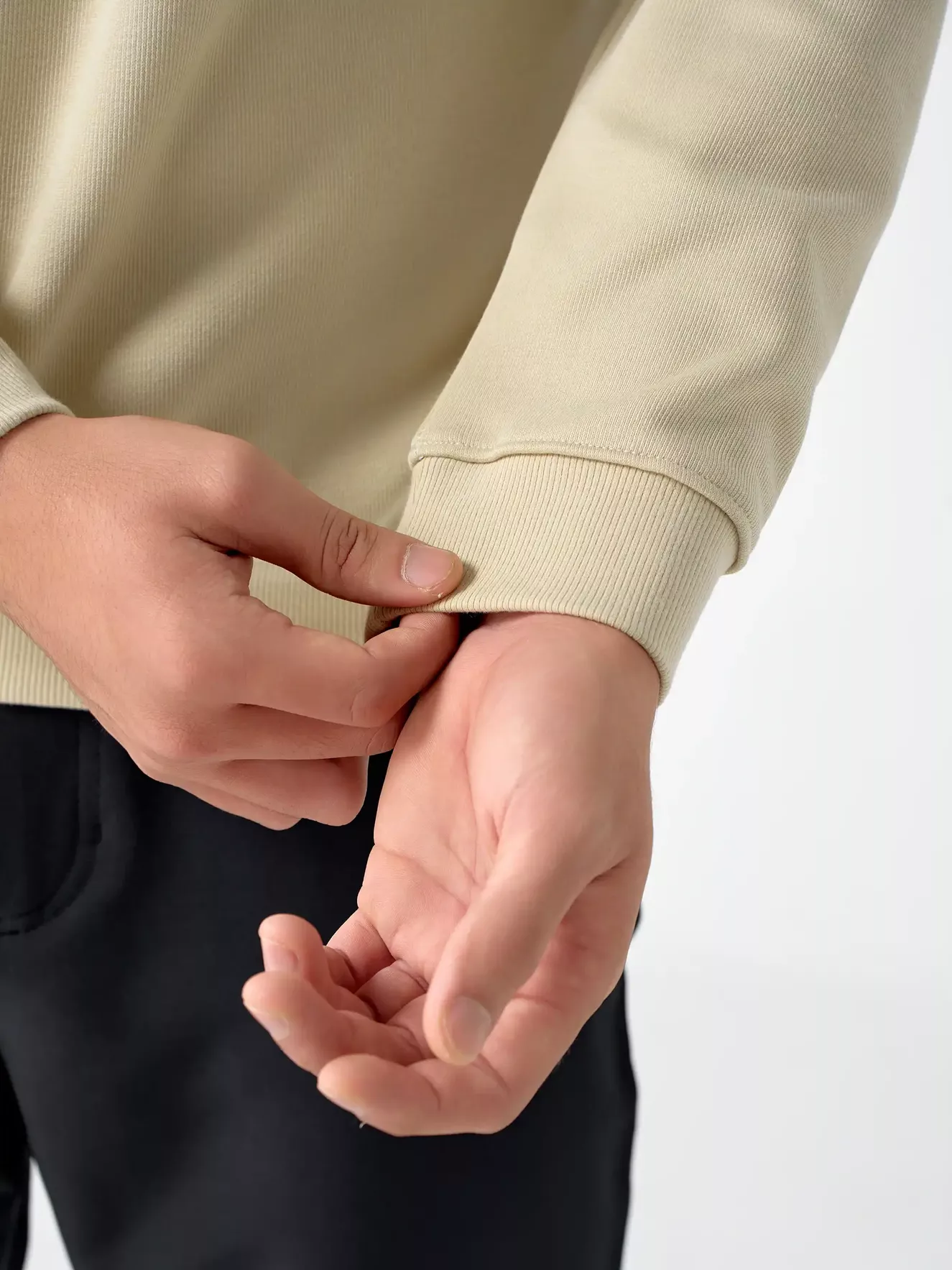 Áo Sweater Nỉ Nam 5S Fashion Cổ Hai Lớp Phối Màu ANI24017