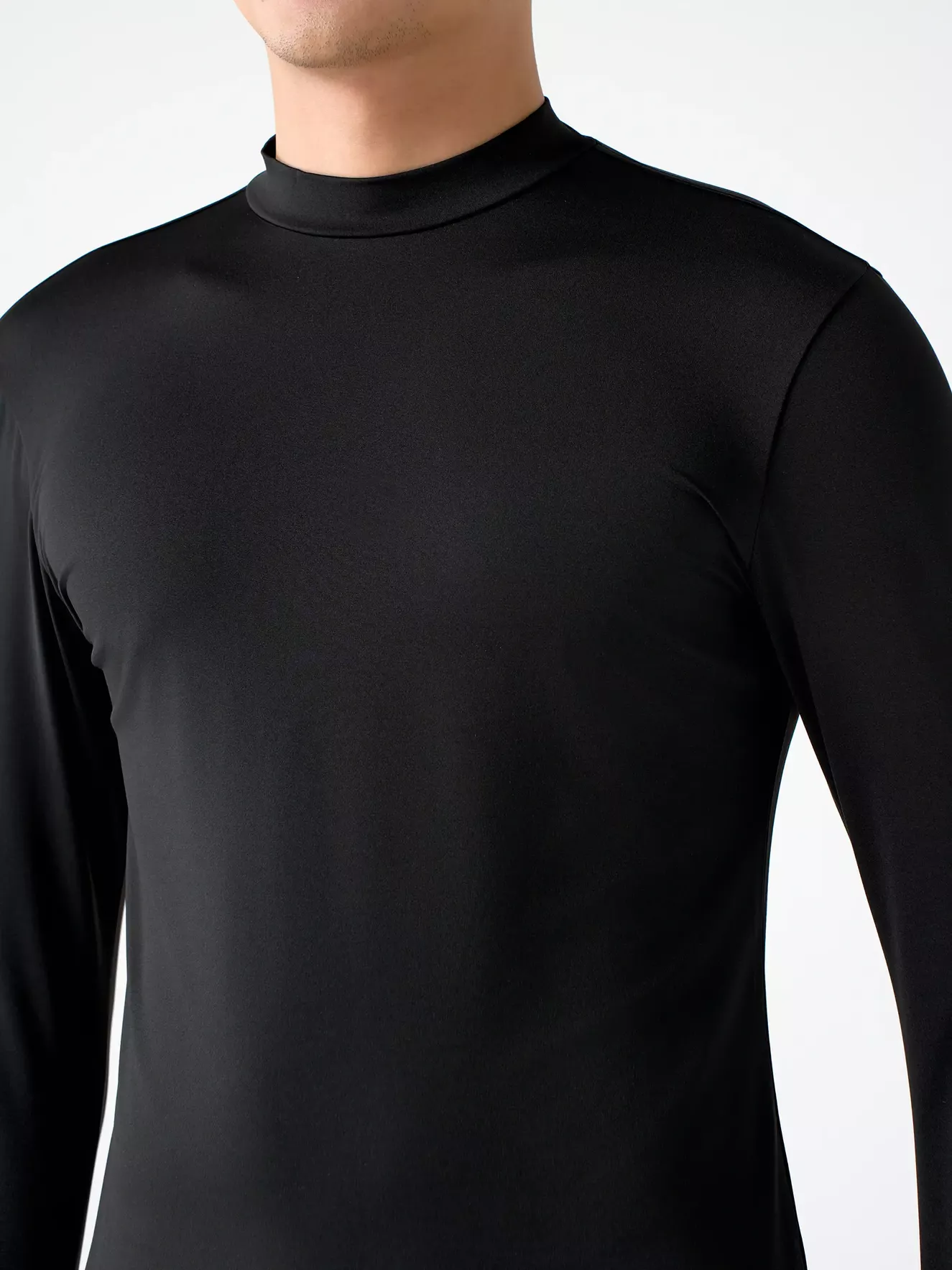 Áo Giữ Nhiệt Nam 5S Fashion Cổ 3 Phân Phom Body AGN24001 