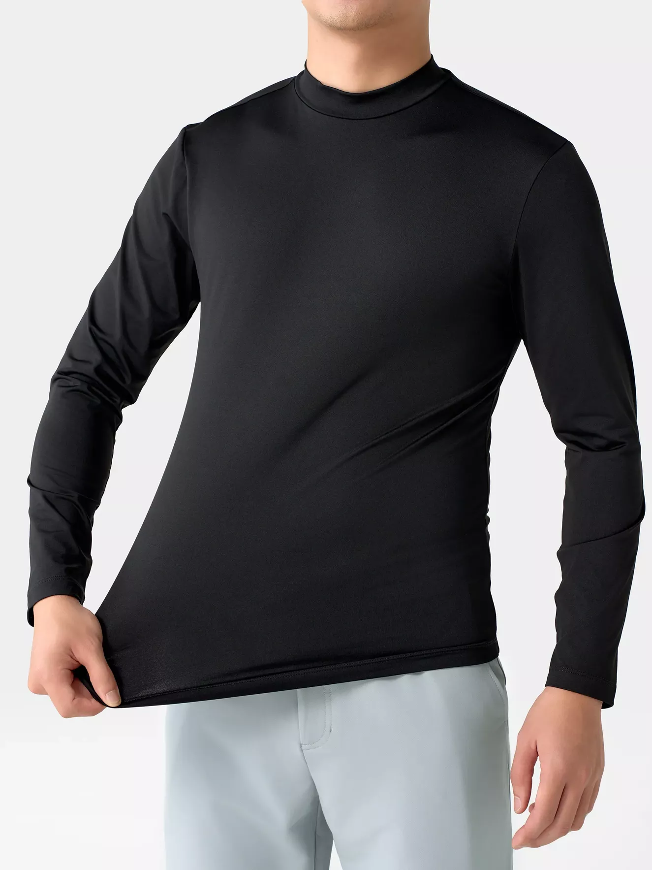 Áo Giữ Nhiệt Nam 5S Fashion Cổ 3 Phân Phom Body AGN24001 