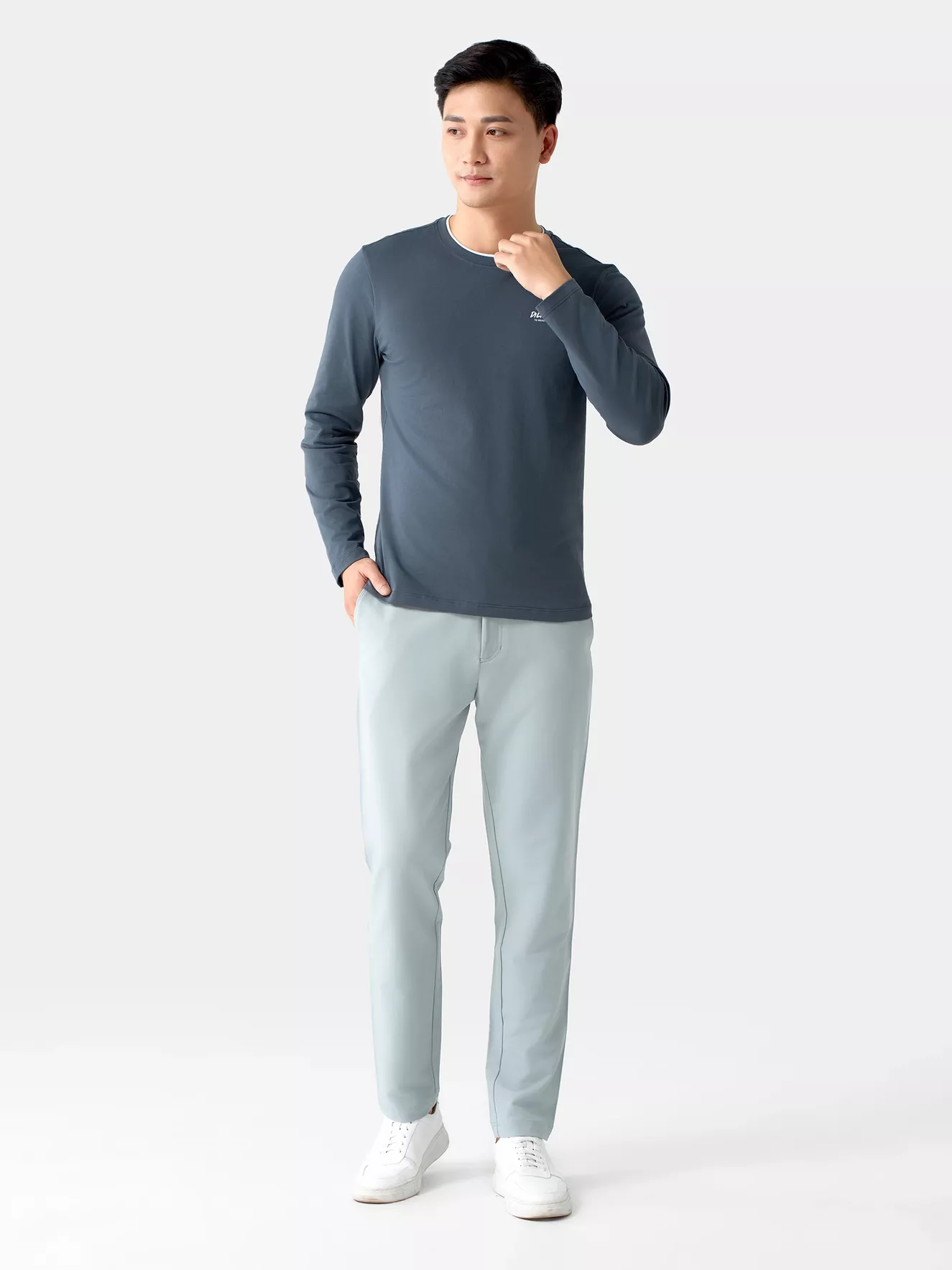 Áo Thun Nam Dài Tay Ultra-Soft 5S Fashion Phom Slimfit ATH24014
