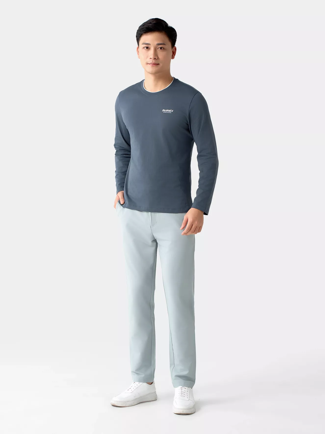 Áo Thun Nam Dài Tay Ultra-Soft 5S Fashion Phom Slimfit ATH24014