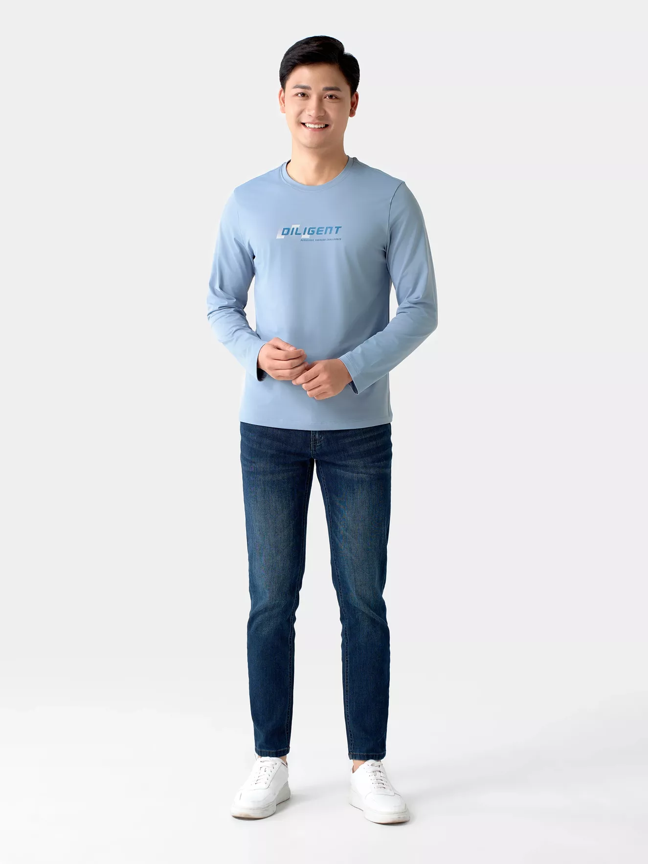 Áo Thun Nam Dài Tay 5S Fashion Extra-warm ATH24006