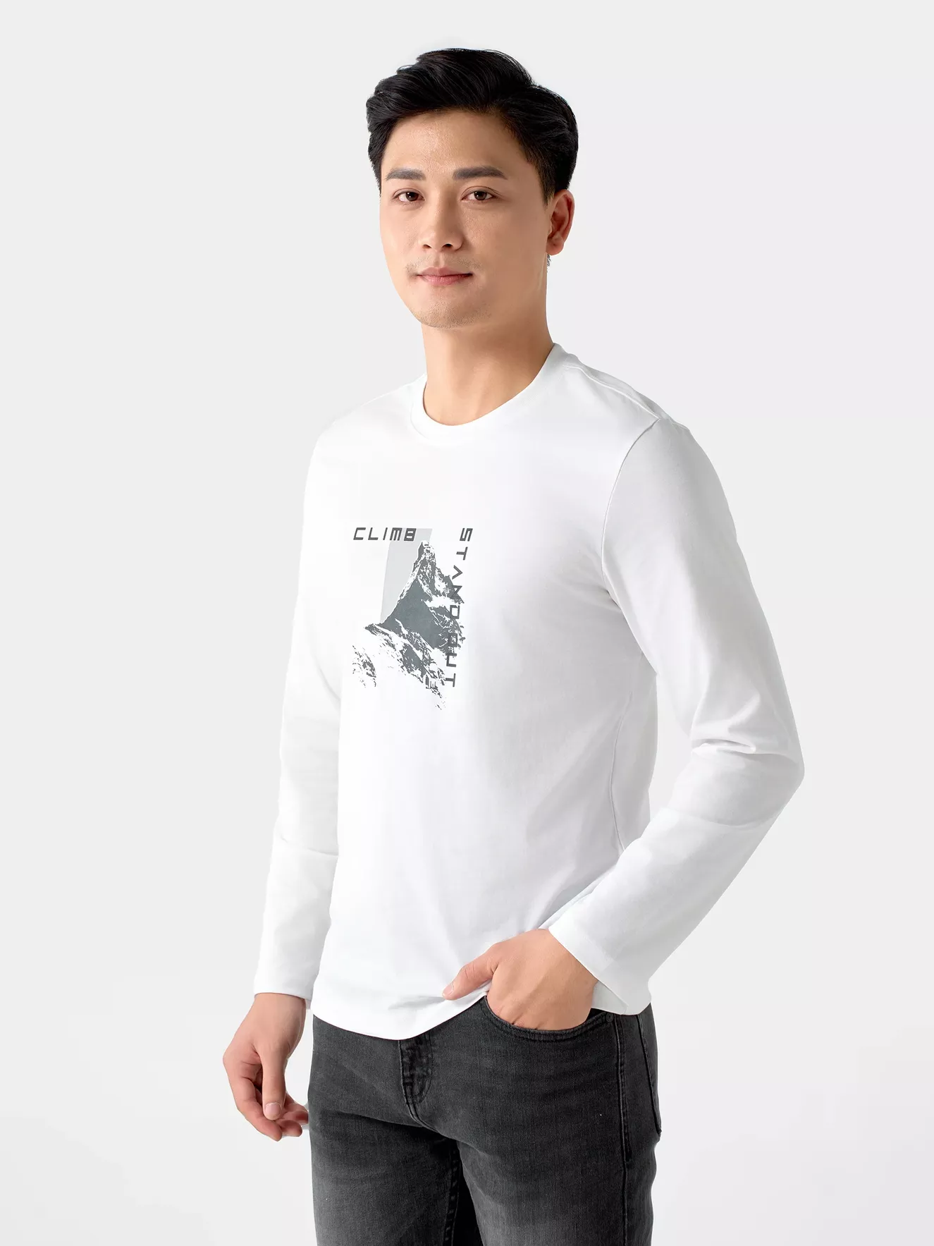 Áo Thun Nam Dài Tay In Hình 5S FASHION ATH24030