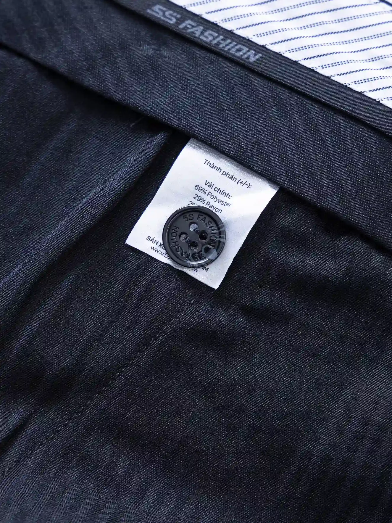 Quần Tây Nam 5S Fashion Phom Smart Fit Trơn Basic Dễ Mặc QAU24005