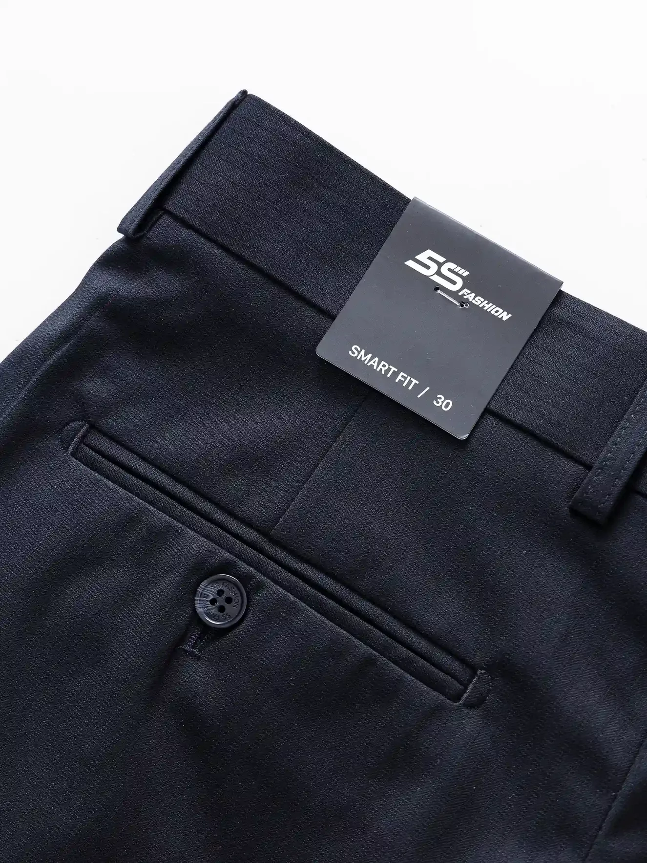 Quần Tây Nam 5S Fashion Phom Smart Fit Trơn Basic Dễ Mặc QAU24005