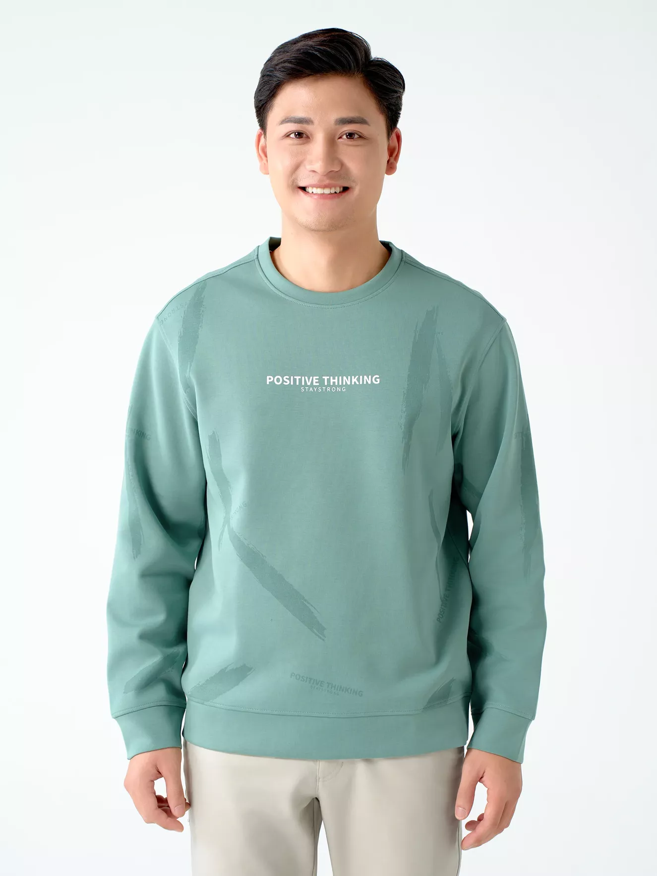 Áo Nỉ Nam Thu Đông Họa Tiết 5S Fashion Phom Casual ANI24005