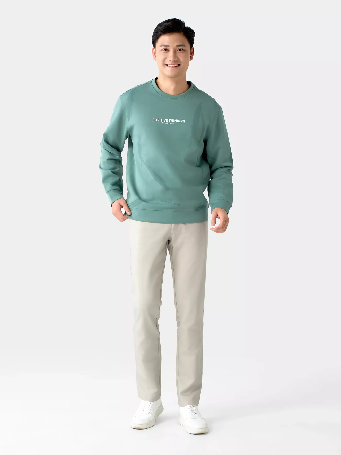 Áo Nỉ Nam Thu Đông Họa Tiết 5S Fashion Phom Casual ANI24005