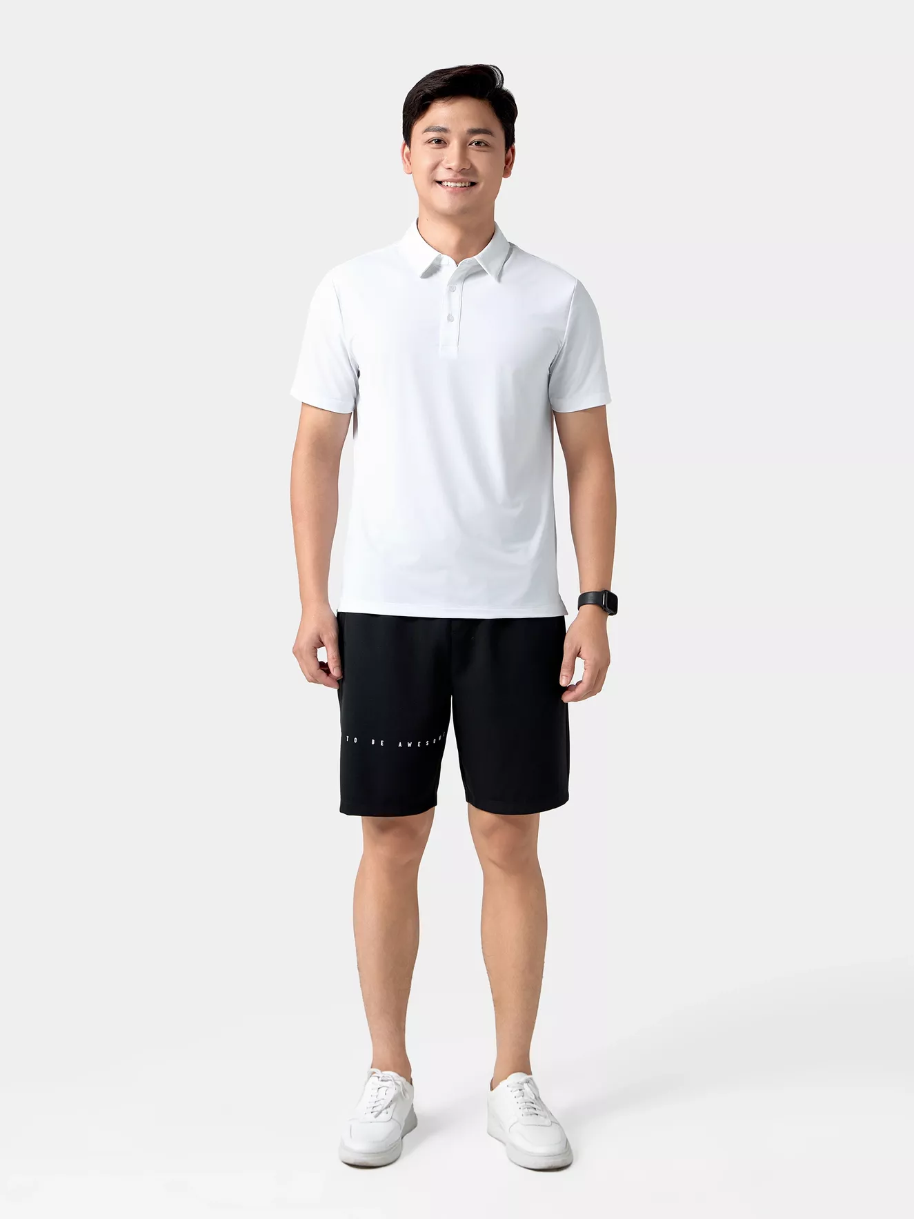 Áo Polo Nam Thể Thao 5S Fashion Trơn Basic Phom Regular APC24087