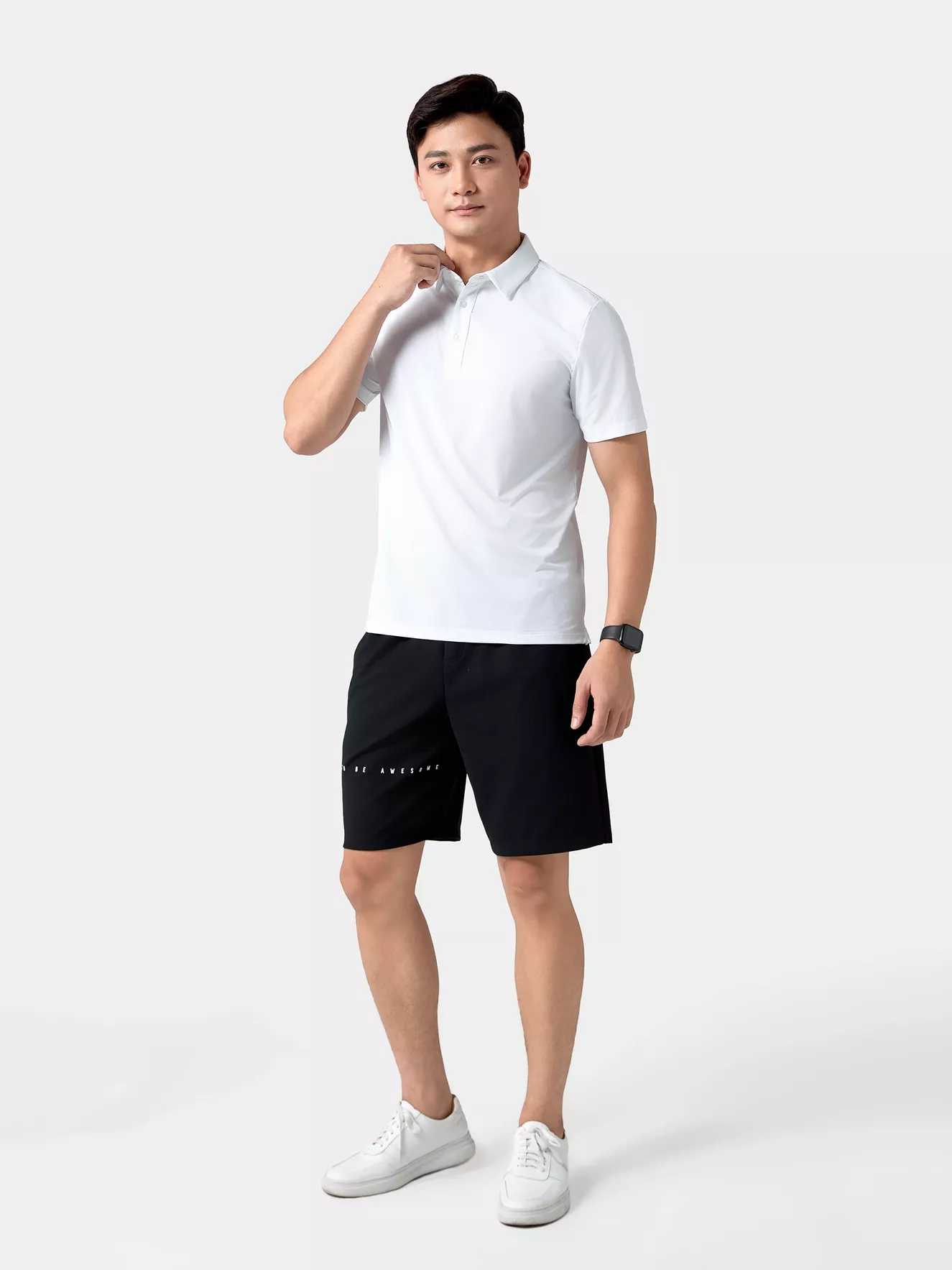 Áo Polo Nam Thể Thao 5S Fashion Trơn Basic Phom Regular APC24087