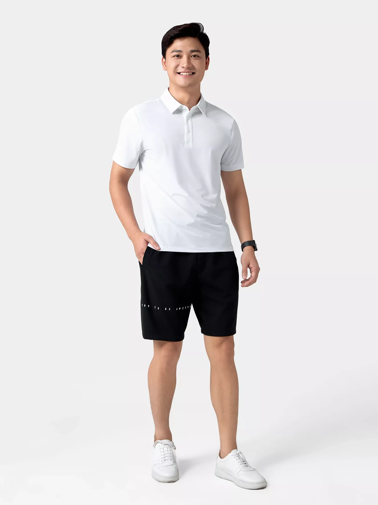 Áo Polo Nam Thể Thao 5S Fashion Trơn Basic Phom Regular APC24087