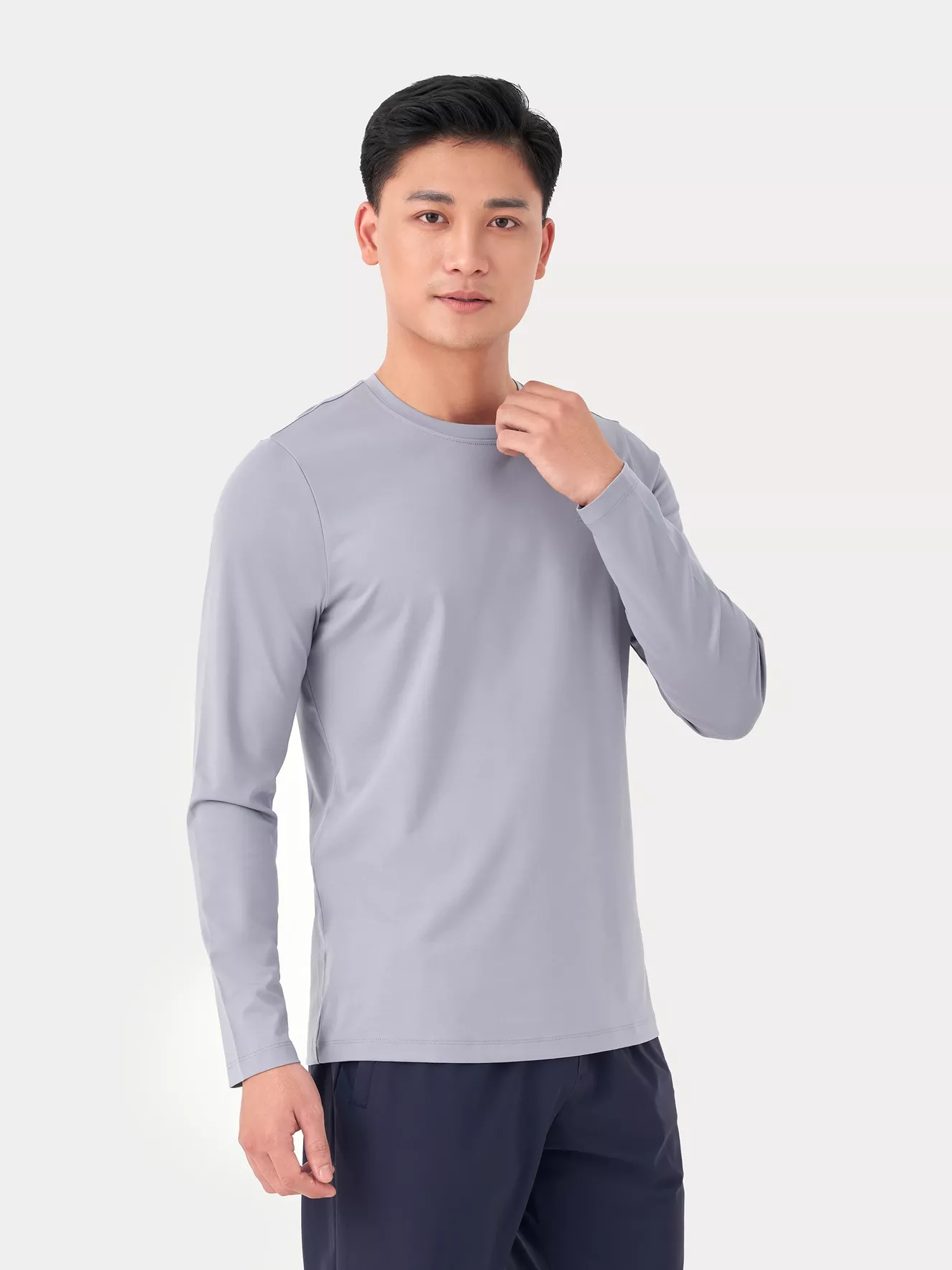 Áo Thun Nam Dài Tay Cổ Tròn 5S Fashion Regular Fit ATO23014