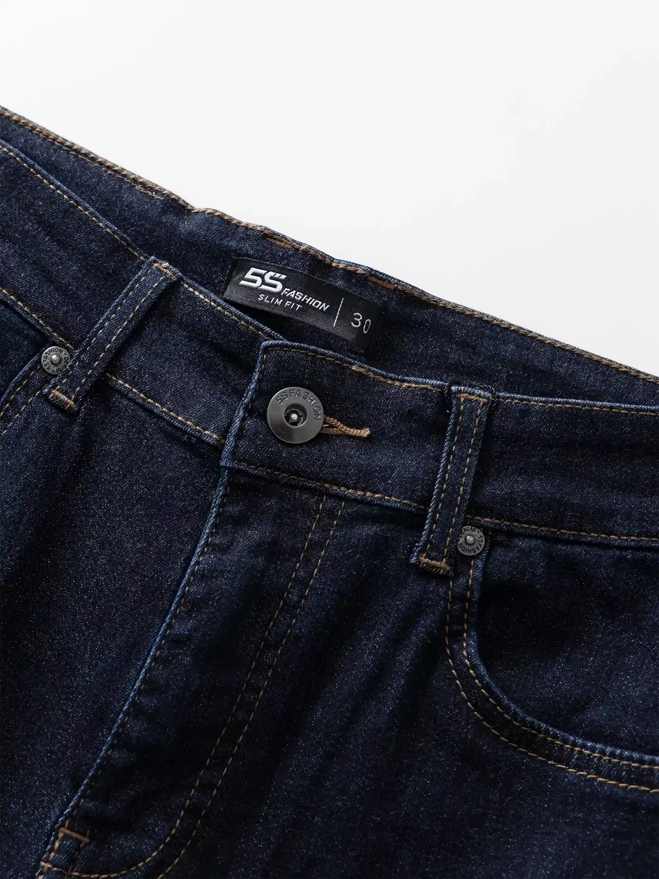 Quần Jean Nam Cotton 5S Fashion Trơn Phom Slimfit QJE24001