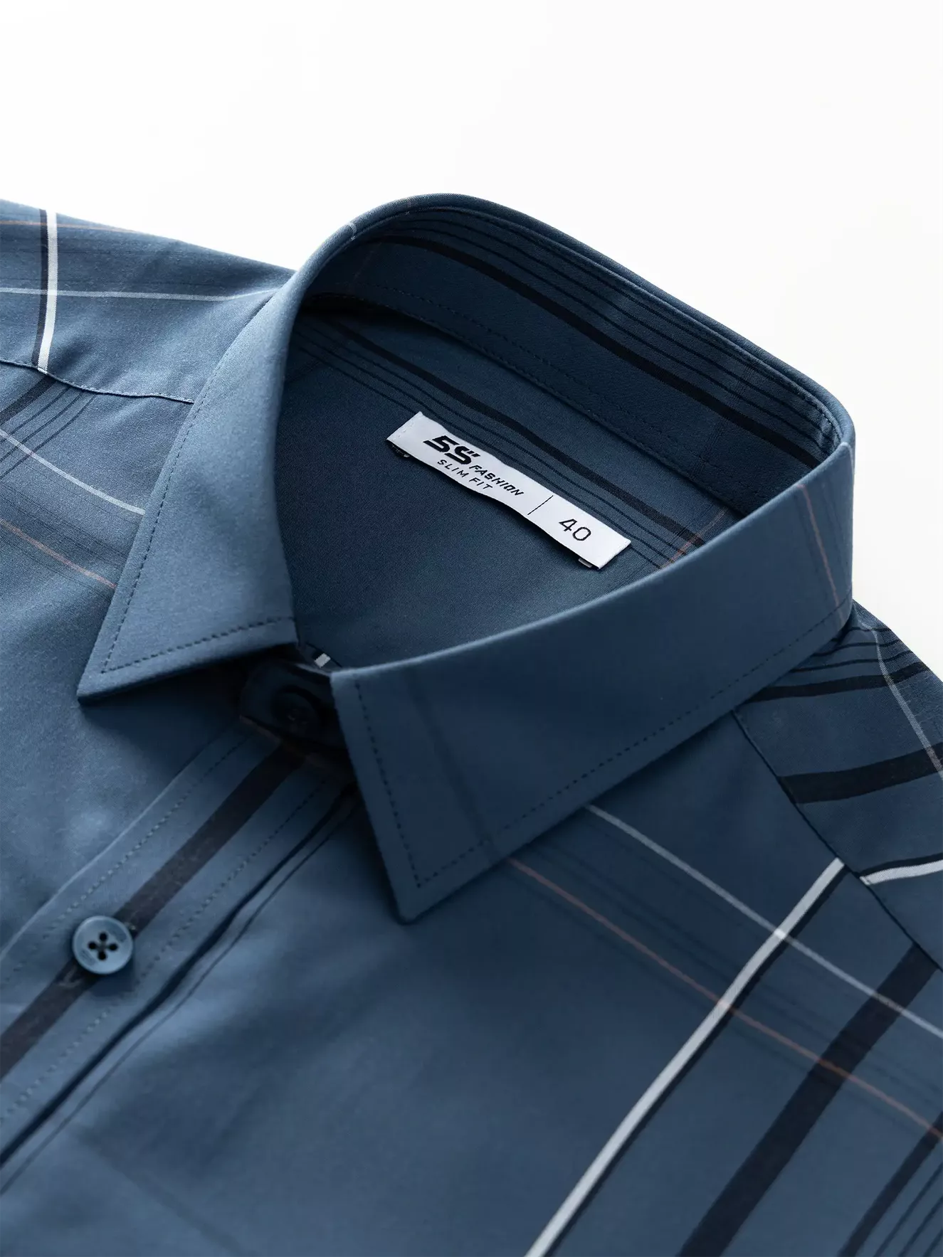 Áo Sơ Mi Nam Dài Tay 5S Fashion Dệt Kẻ Sang Trọng ASM24010