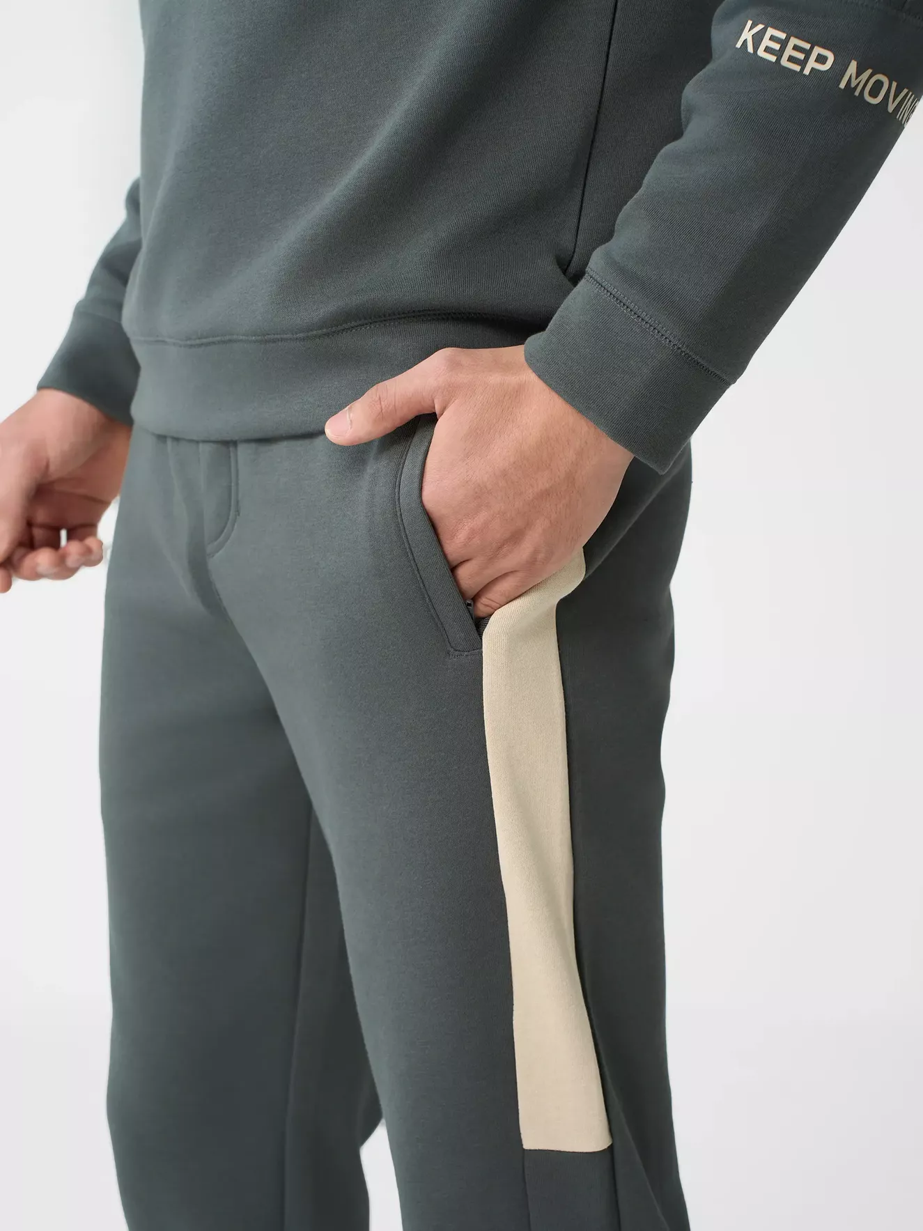 Quần Nỉ Nam Cạp Chun Can Phối 5S Fashion Slimfit BQNI24018