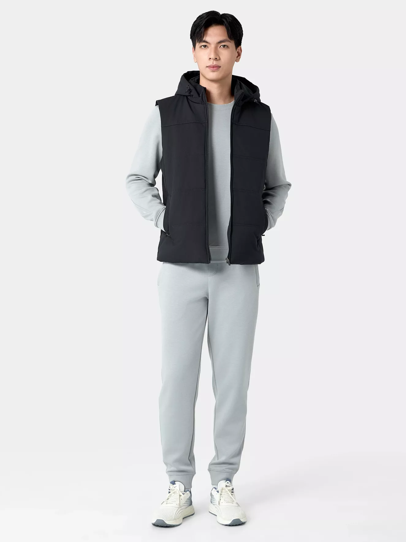 Áo Khoác Chần Bông Gile 5S Fashion Có Mũ Tháo Rời Basic APH24025