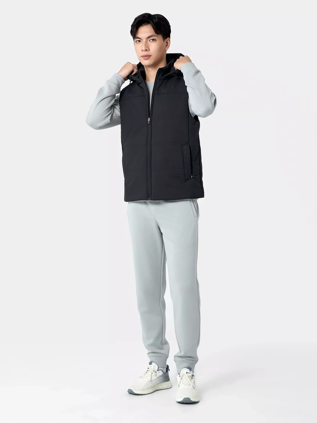 Áo Khoác Chần Bông Gile 5S Fashion Có Mũ Tháo Rời Basic APH24025