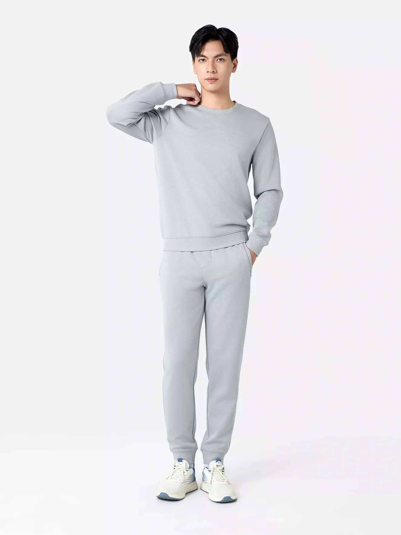 Bộ Quần Áo Nỉ Nam 5S Fashion Classic Phom Slimfit BNI24026