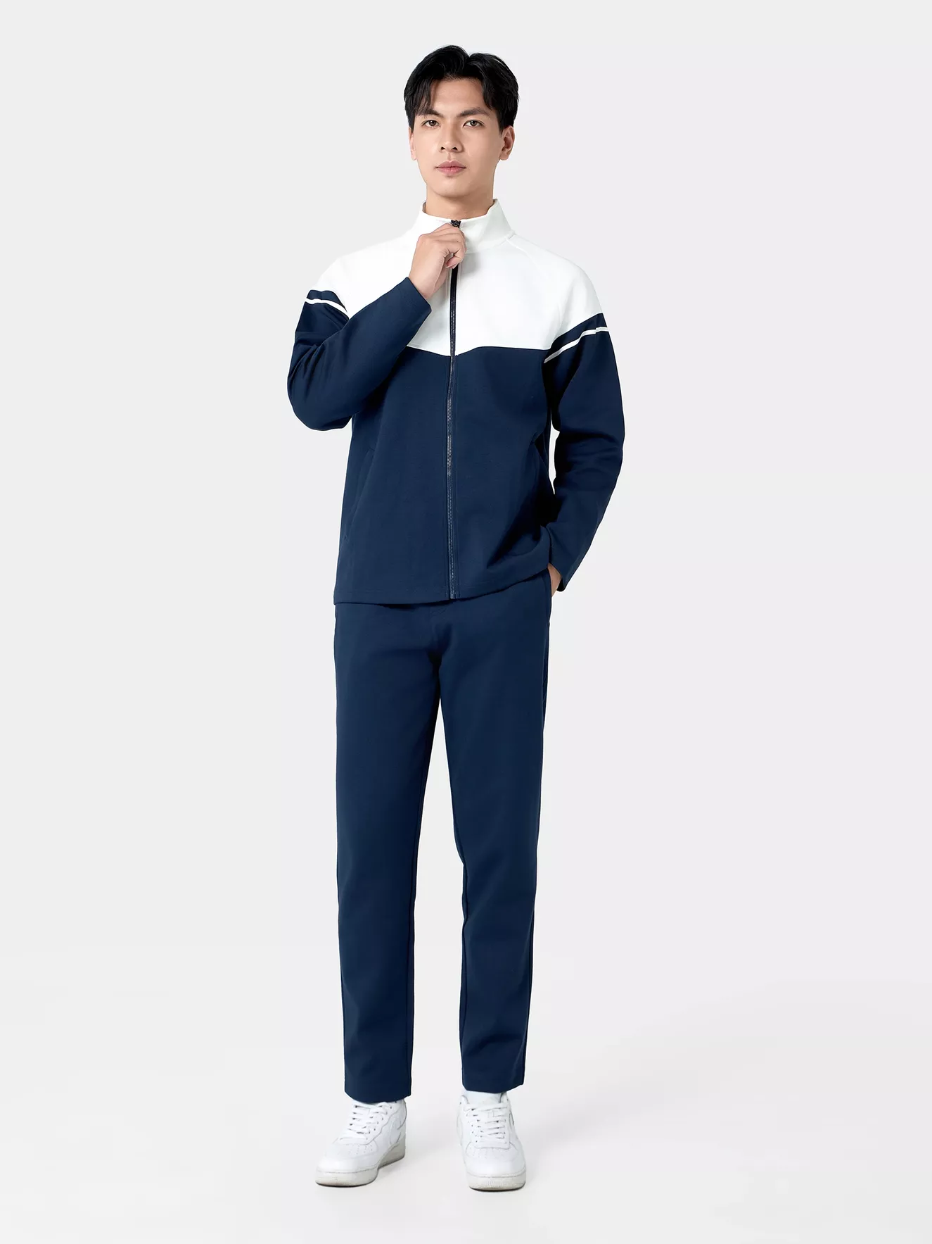 Bộ Nỉ Khóa Nam 5S Fashion Can Phối Phom Regular BNK24015