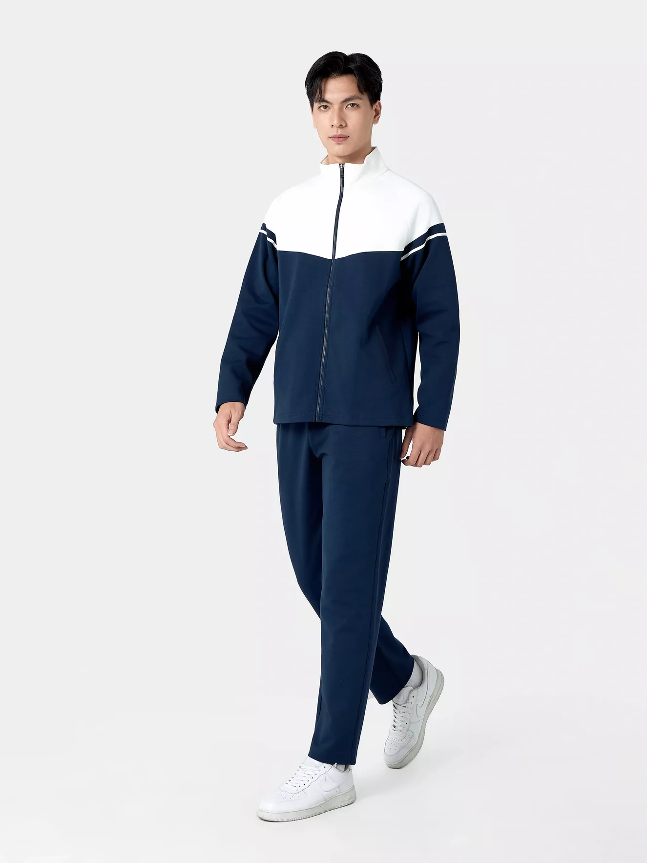 Bộ Nỉ Khóa Nam 5S Fashion Can Phối Phom Regular BNK24015