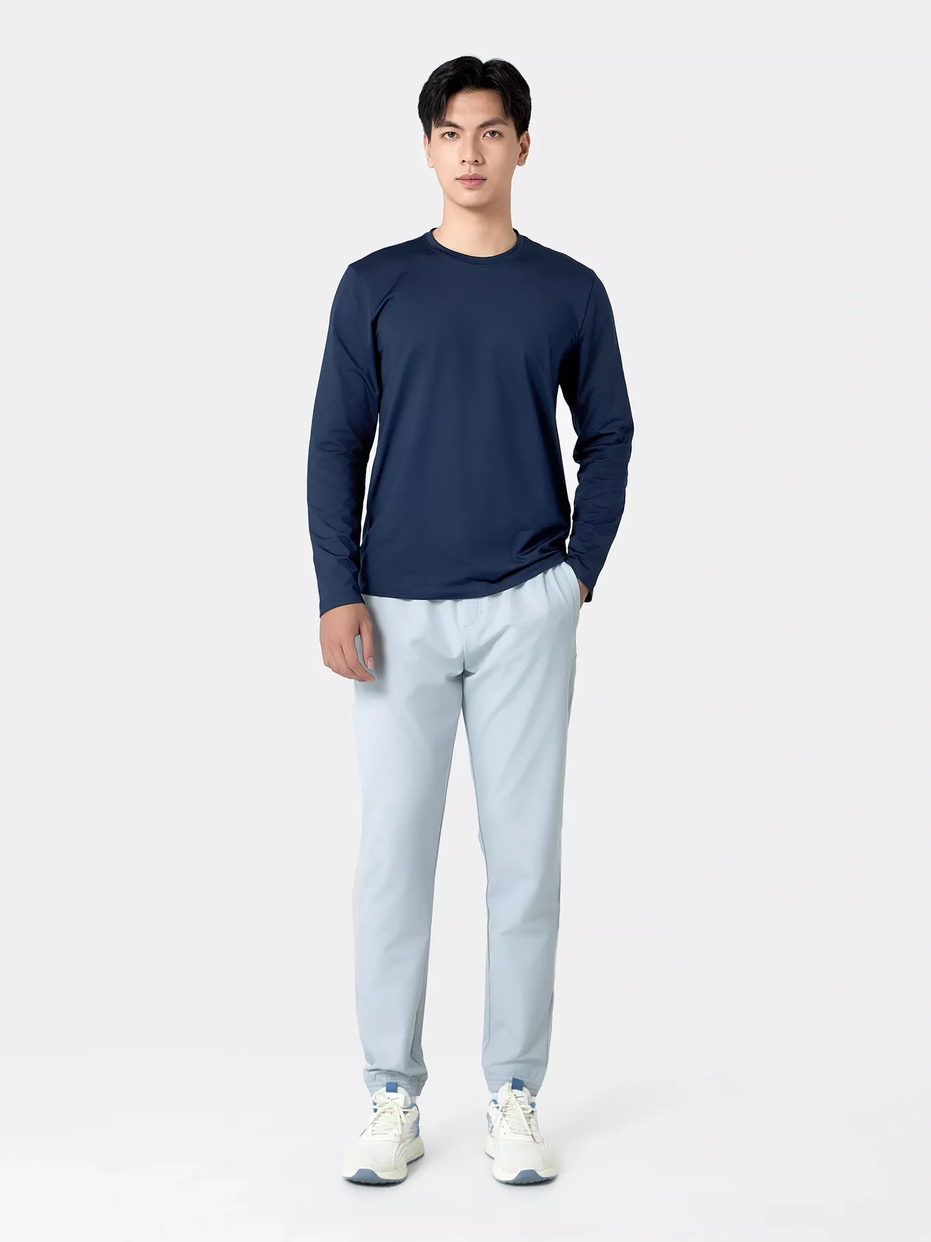 Áo Giữ Nhiệt Nam 5S Fashion Cổ Tròn Trơn Phom Ôm AGN24006