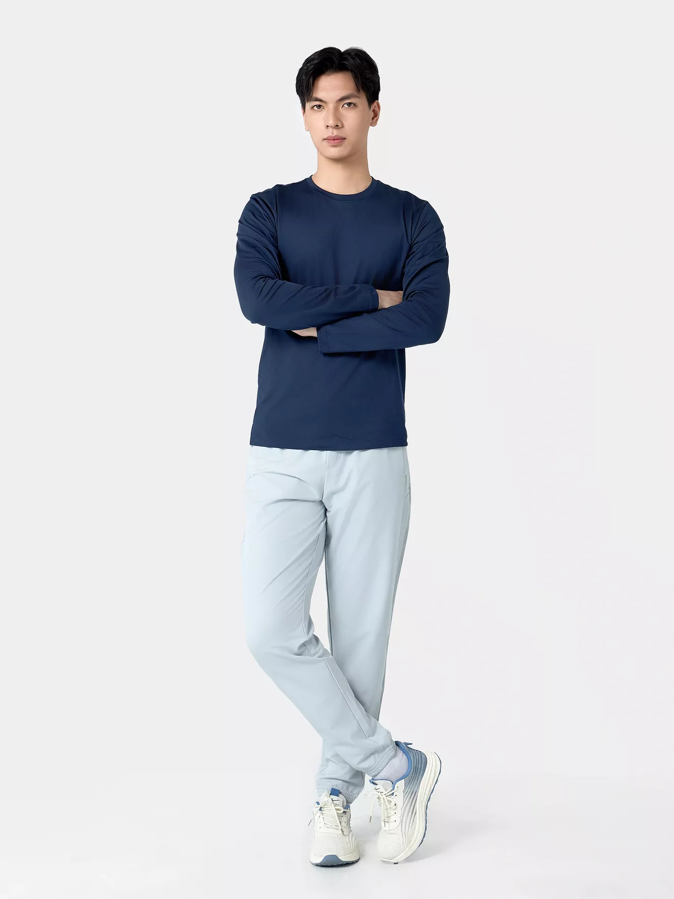 Áo Giữ Nhiệt Nam 5S Fashion Cổ Tròn Trơn Phom Ôm AGN24006