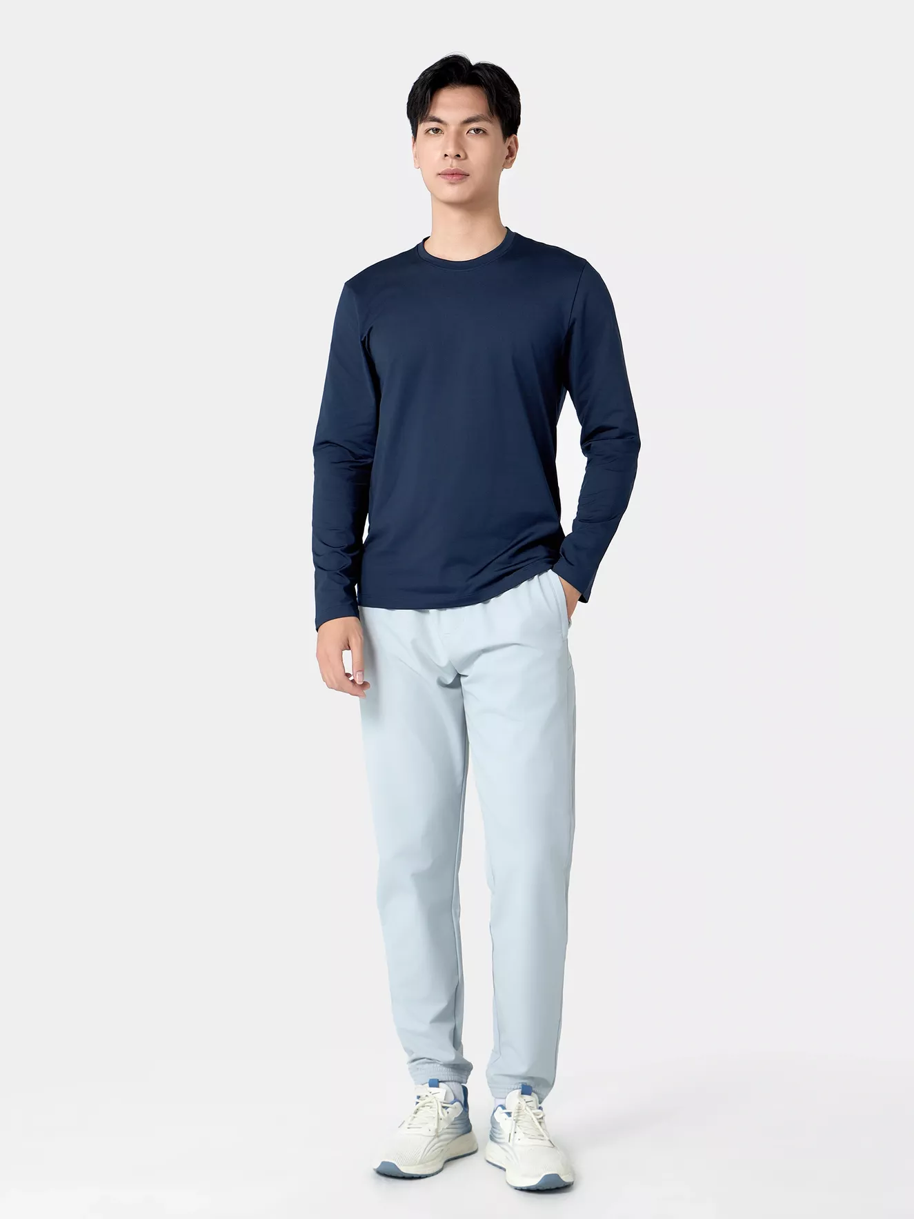 Áo Giữ Nhiệt Nam 5S Fashion Cổ Tròn Trơn Phom Ôm AGN24006