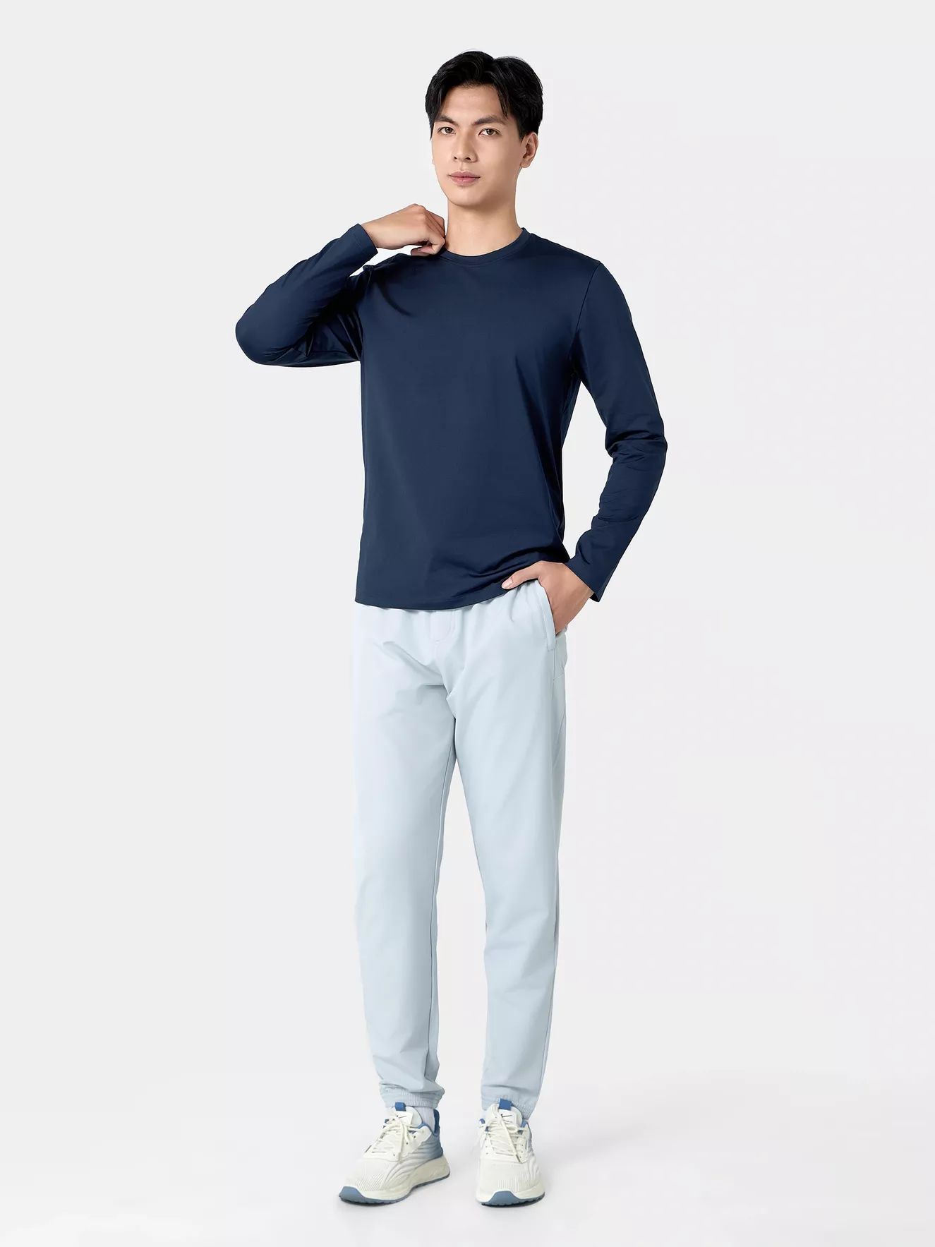 Áo Giữ Nhiệt Nam 5S Fashion Cổ Tròn Trơn Phom Ôm AGN24006