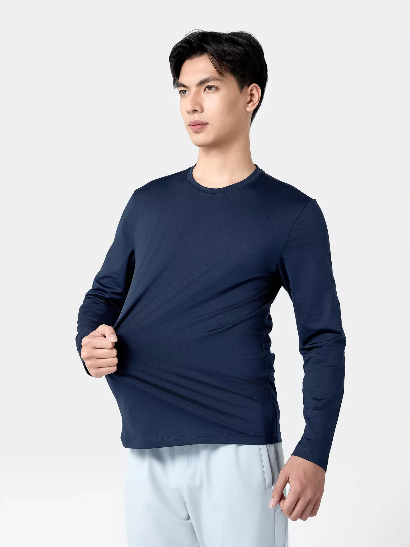 Áo Giữ Nhiệt Nam 5S Fashion Cổ Tròn Trơn Phom Ôm AGN24006