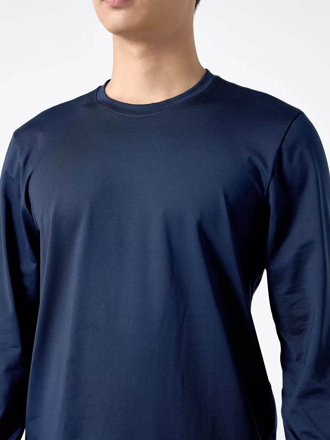 Áo Giữ Nhiệt Nam 5S Fashion Cổ Tròn Trơn Phom Ôm AGN24006