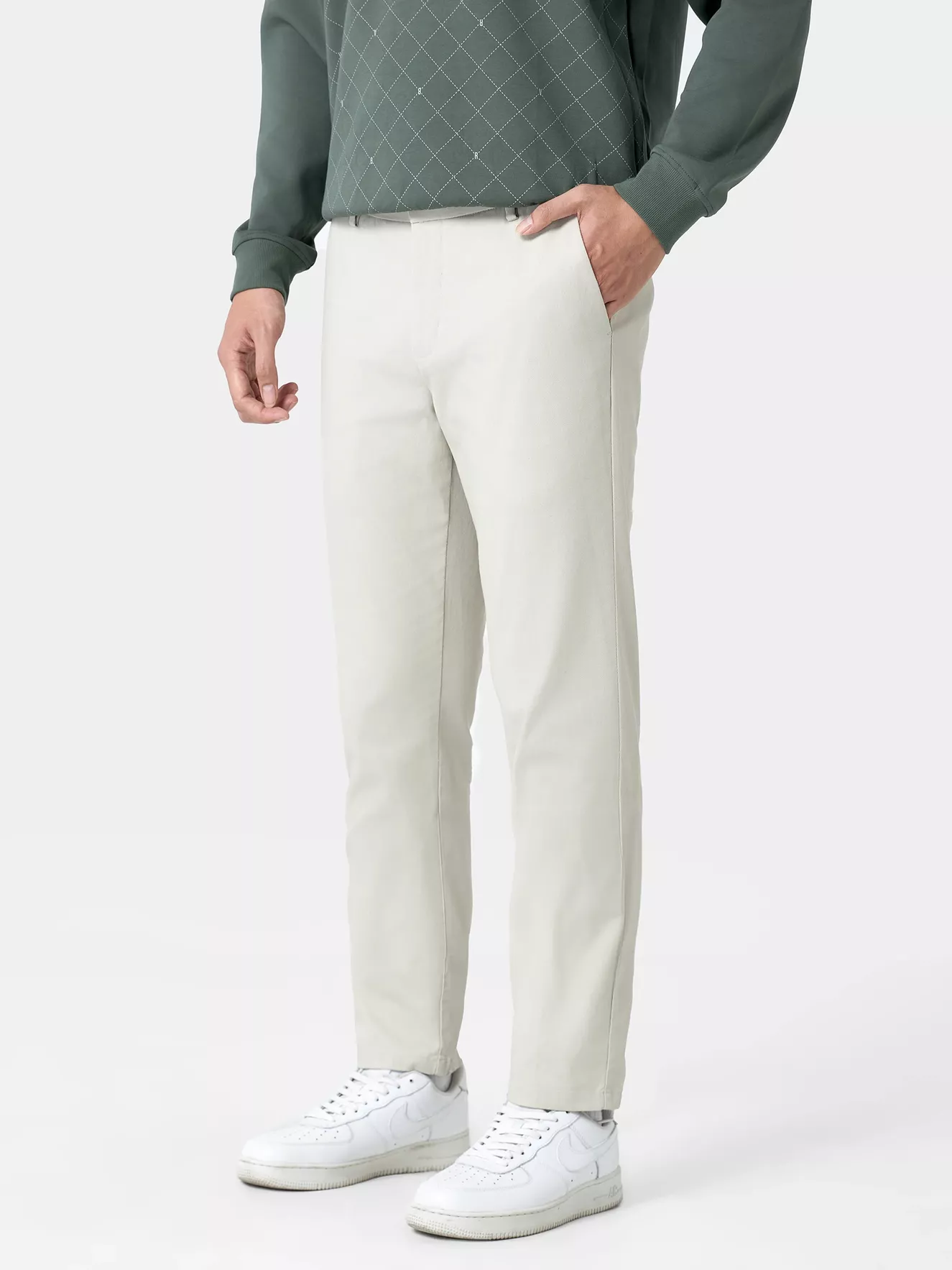 Quần Dài Kaki Nam 5S Fashion Cạp Smart-Waist Slimfit QKK24104