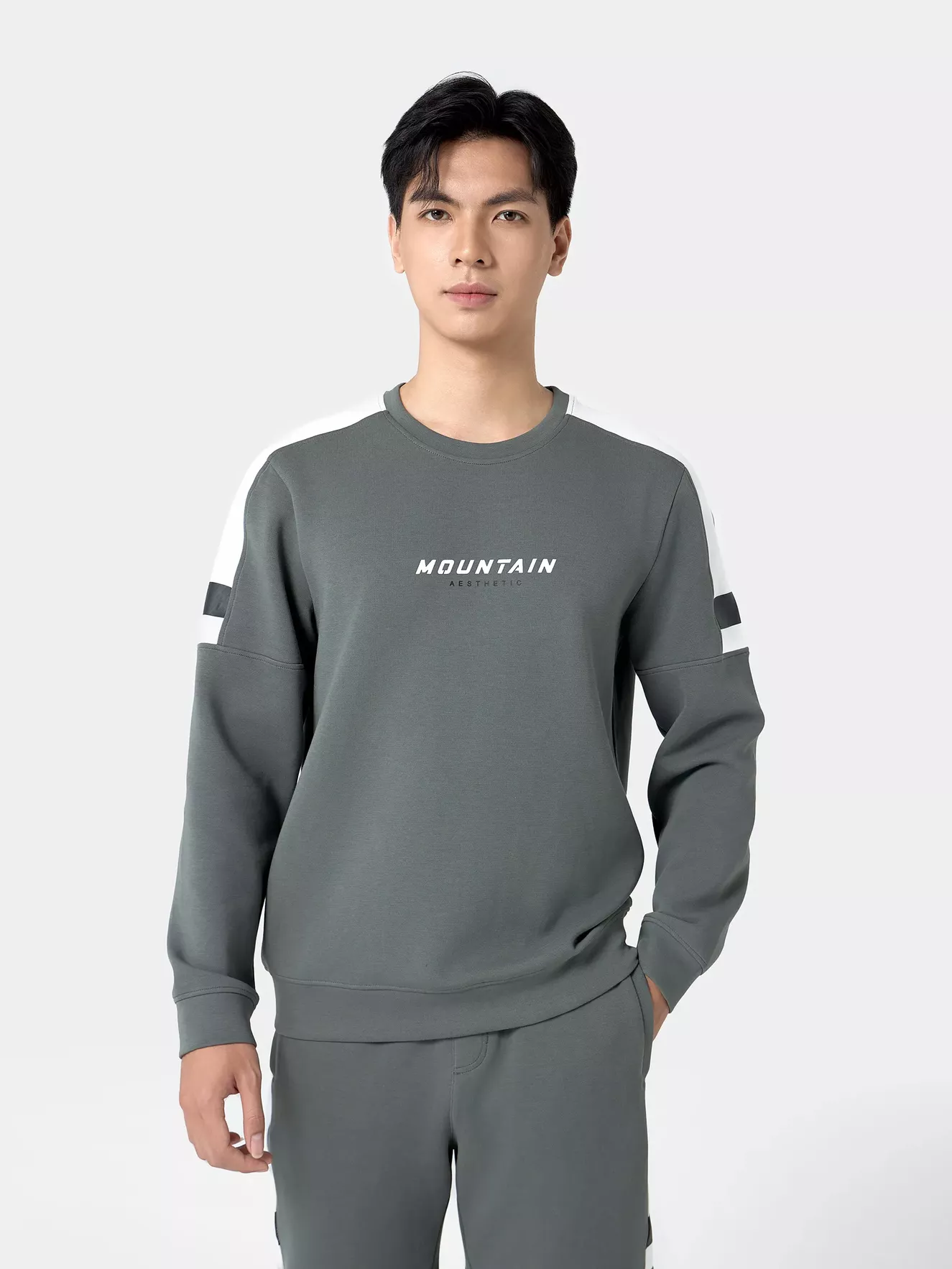 Bộ Quần Áo Nỉ Nam 5S Fashion In Chữ Can Phối BNI24004