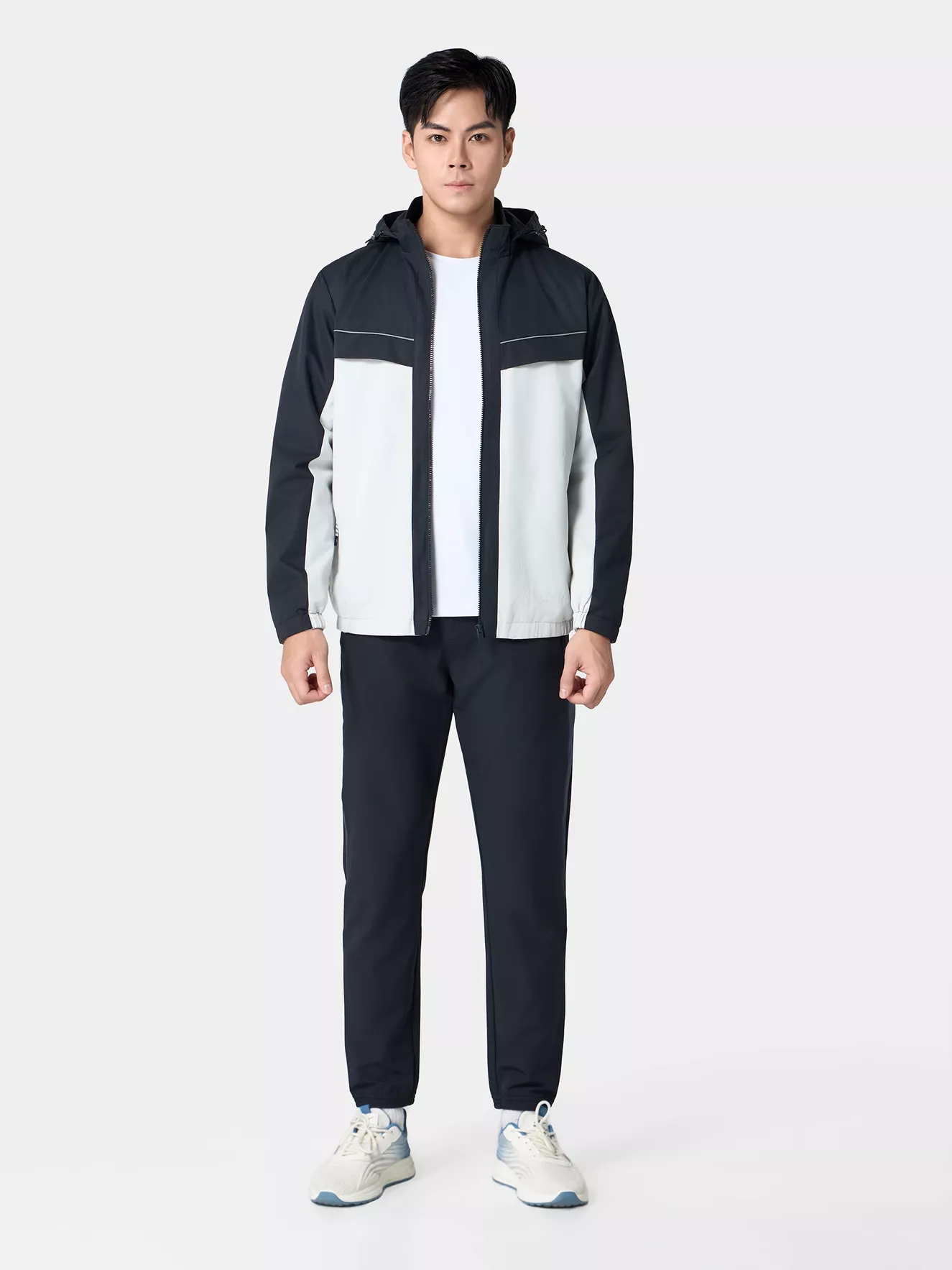 Áo Khoác Gió Nam Can Phối 5S Fashion Lót Nỉ AKG24004