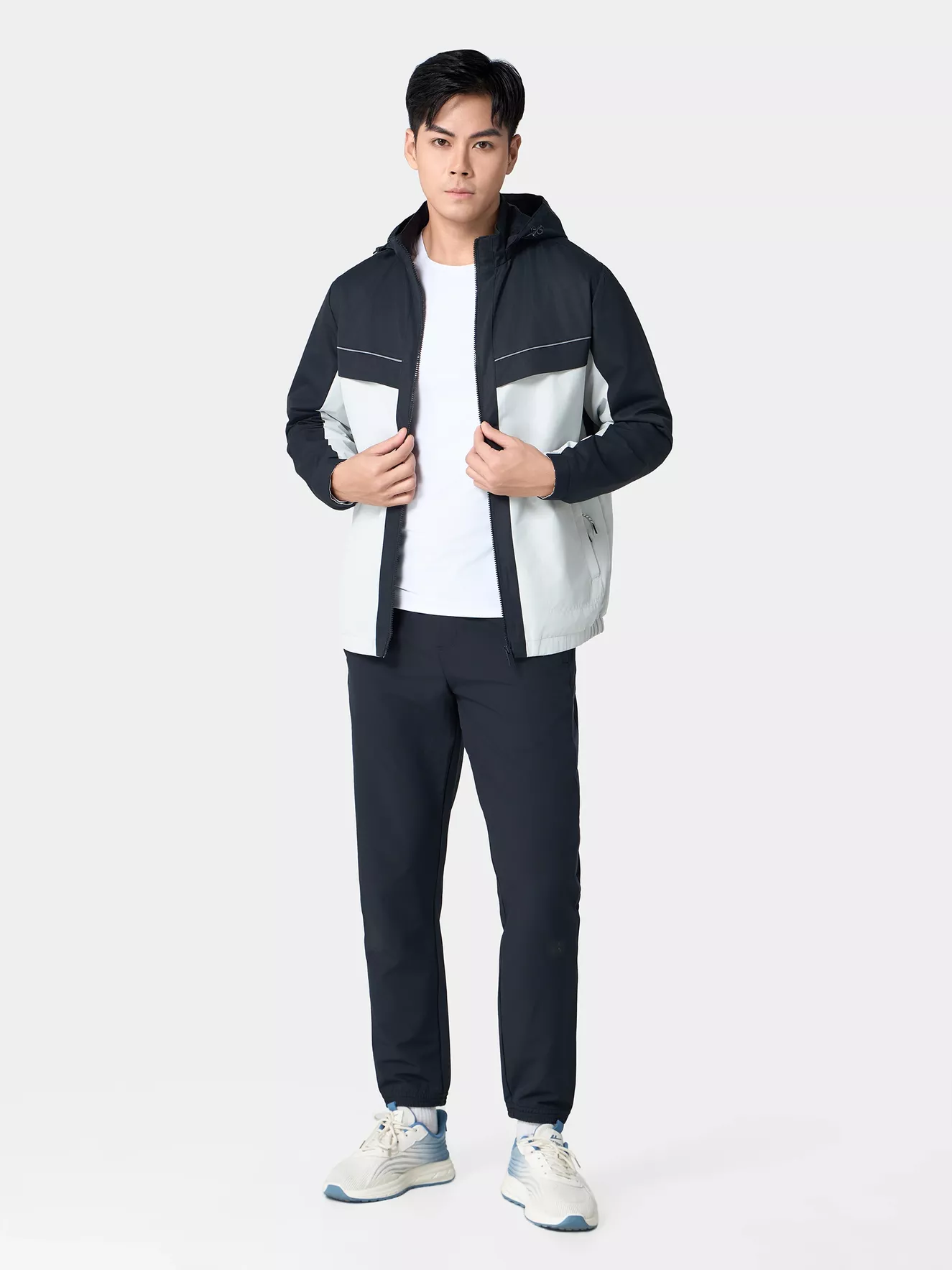 Áo Khoác Gió Nam Can Phối 5S Fashion Lót Nỉ AKG24004