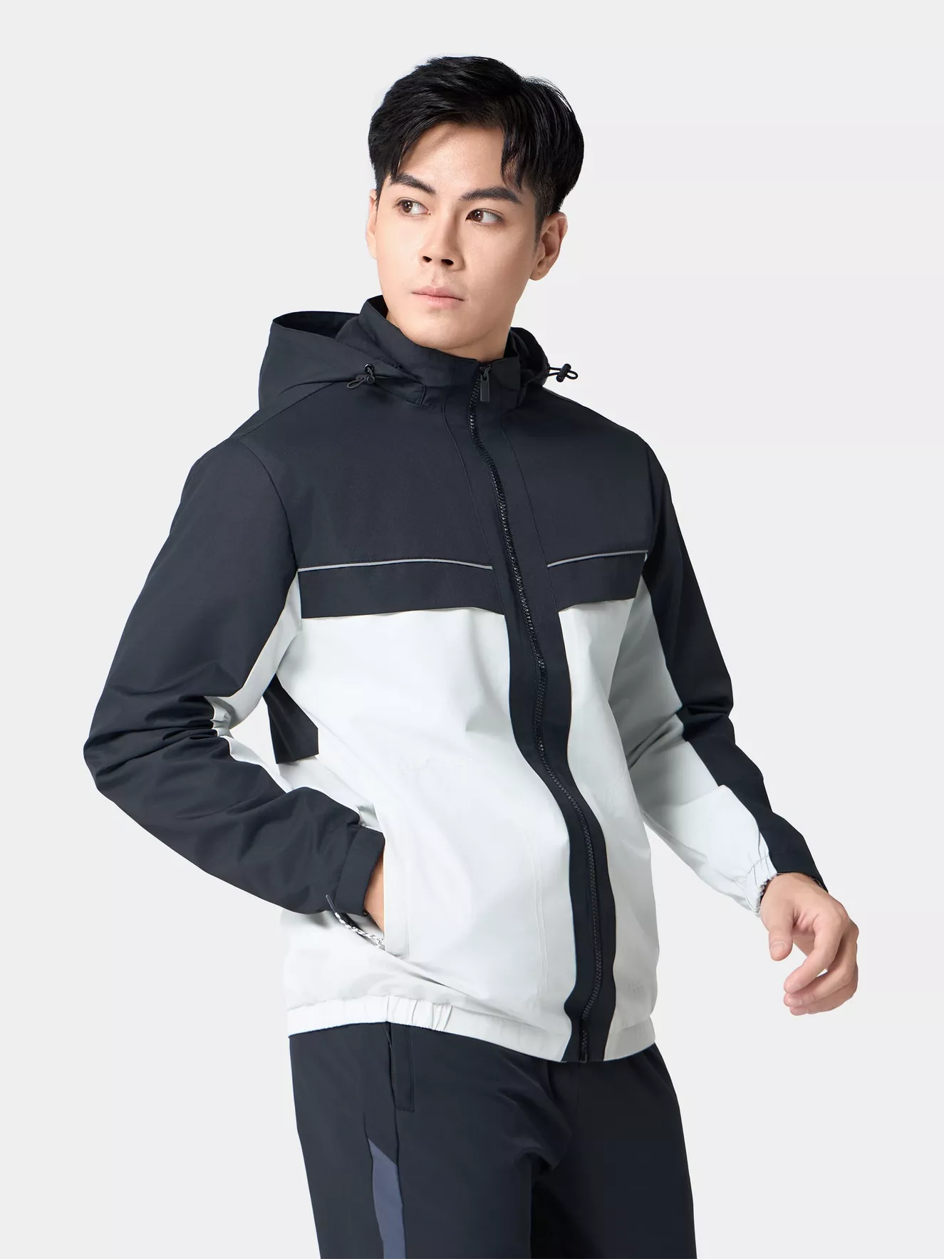 Áo Khoác Gió Nam Can Phối 5S Fashion Lót Nỉ AKG24004