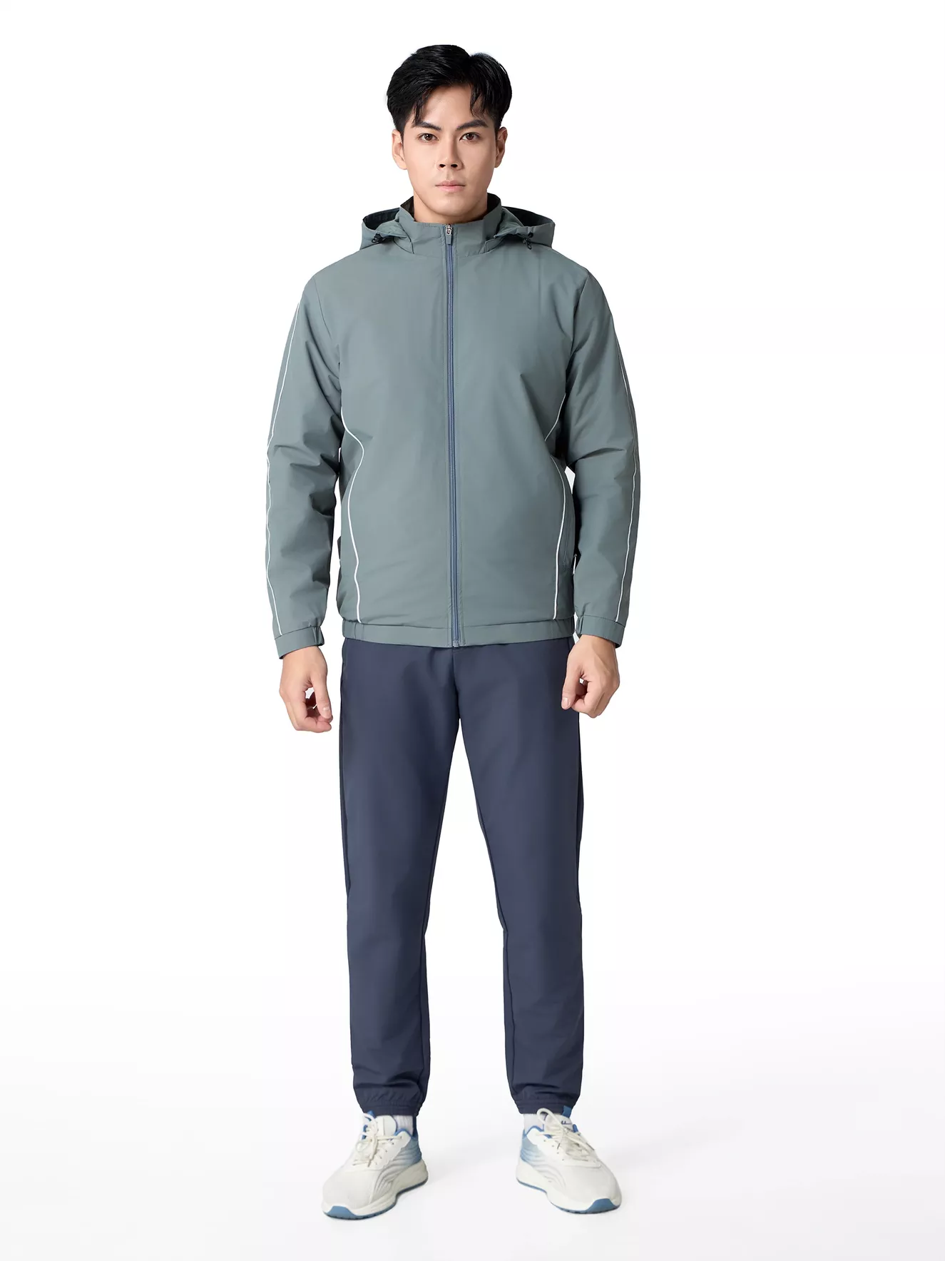 Áo Khoác Gió Nam Lót Lông Mũ Rời 5S Fashion Phom Regular AKG24015