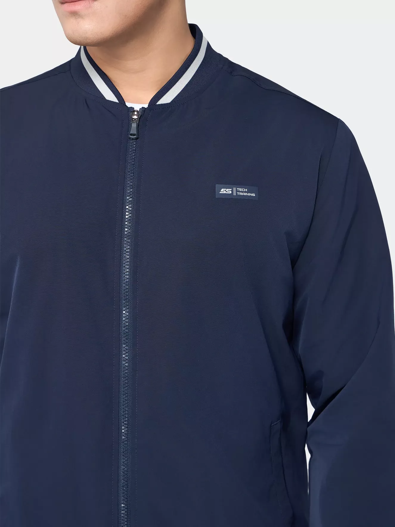 Áo Khoác Bomber Nam 5S Fashion Lót Lông In Logo AKB24017