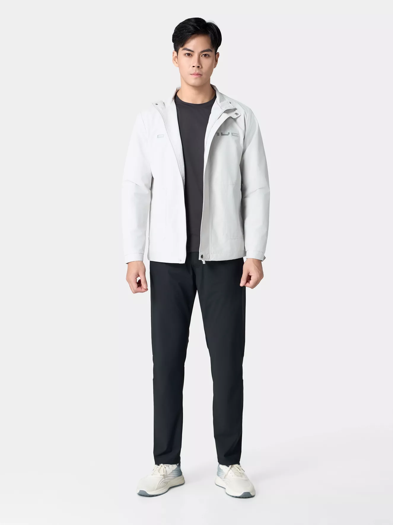 Áo Khoác Thời Trang Nam 5S Fashion Cổ Trụ In Chữ Slimfit AKH24008