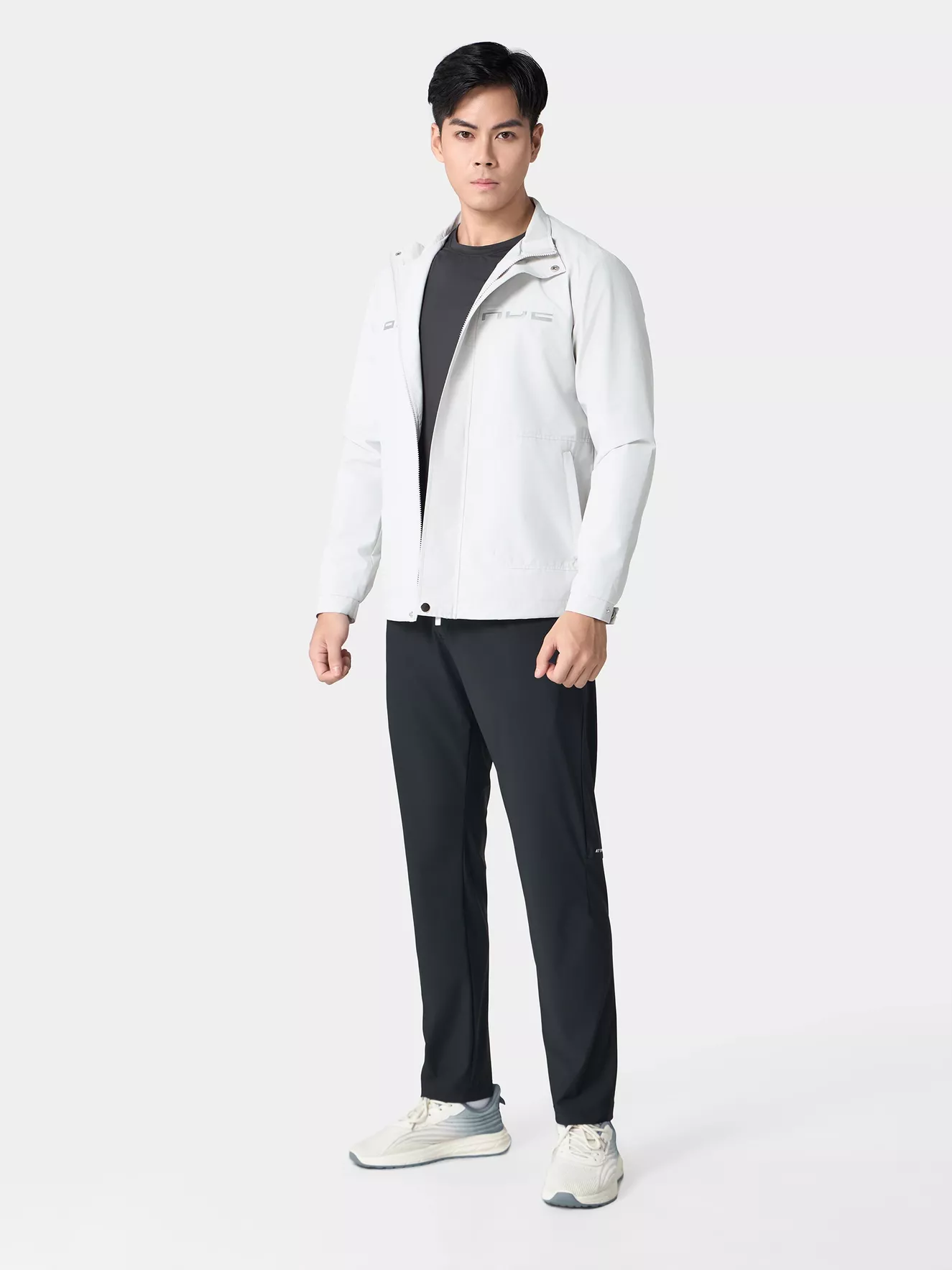 Áo Khoác Thời Trang Nam 5S Fashion Cổ Trụ In Chữ Slimfit AKH24008