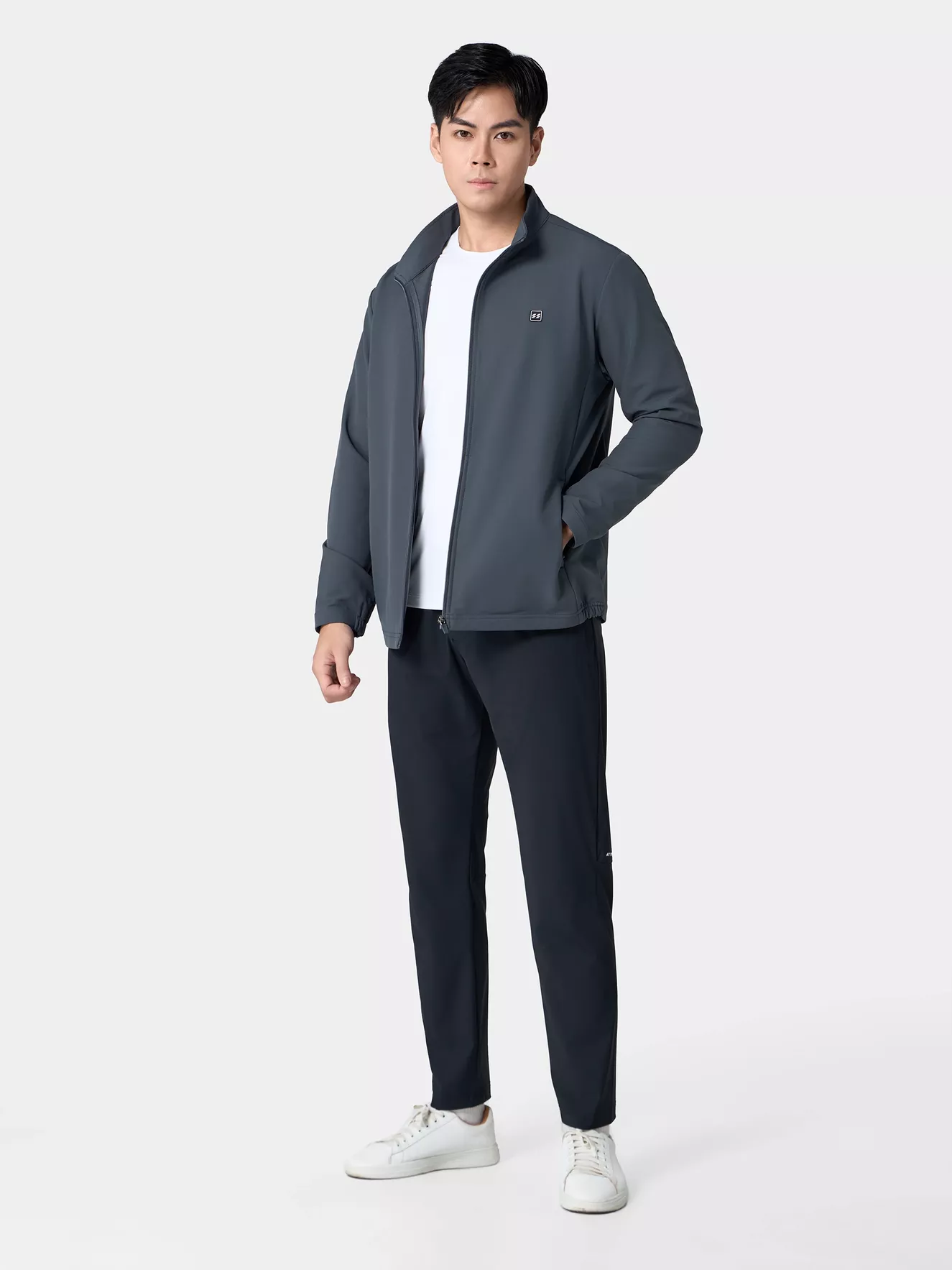 Áo Khoác Nam Thời Trang Cổ Trụ Basic Slimfit AKH24001