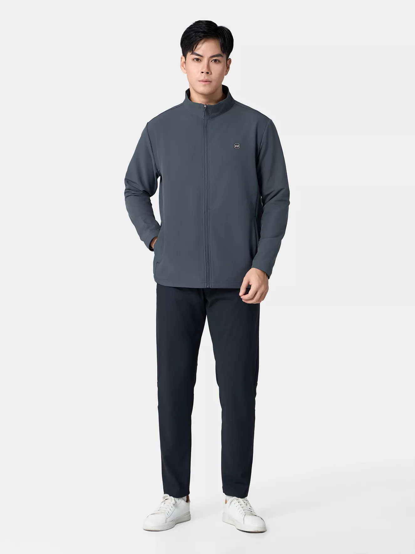 Áo Khoác Nam Thời Trang Cổ Trụ Basic Slimfit AKH24001