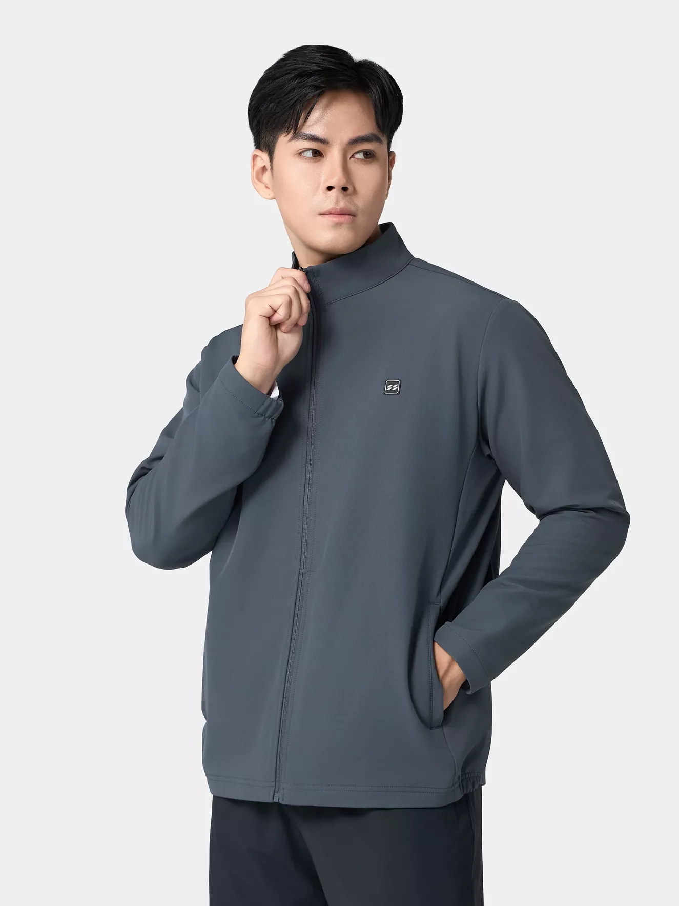 Áo Khoác Nam Thời Trang Cổ Trụ Basic Slimfit AKH24001